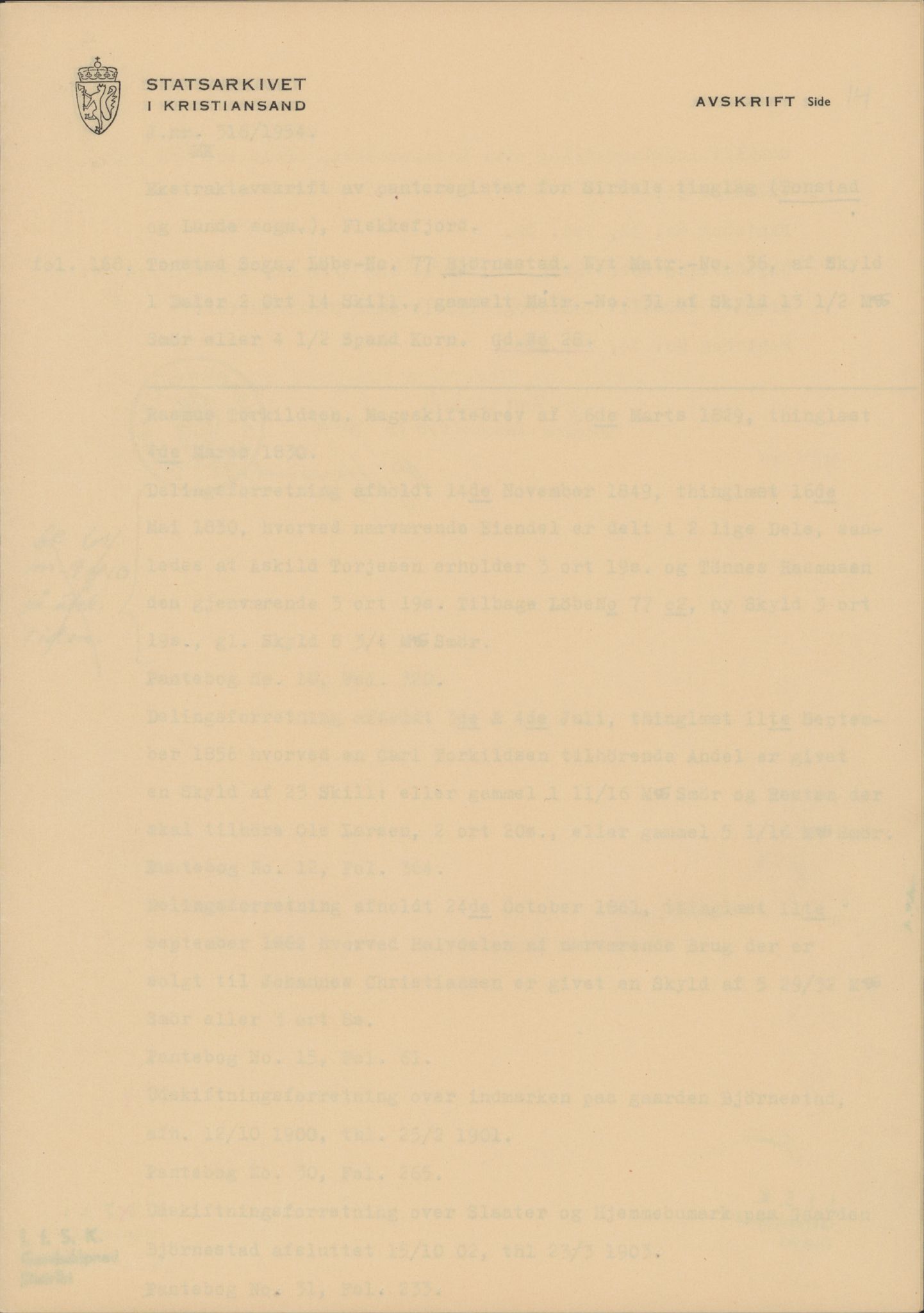 Instituttet for sammenlignende kulturforskning, AV/RA-PA-0424/H/L0169: Eske D159: Manuskripter (1.trykk) distriktsgransking, 1922-1990, p. 602