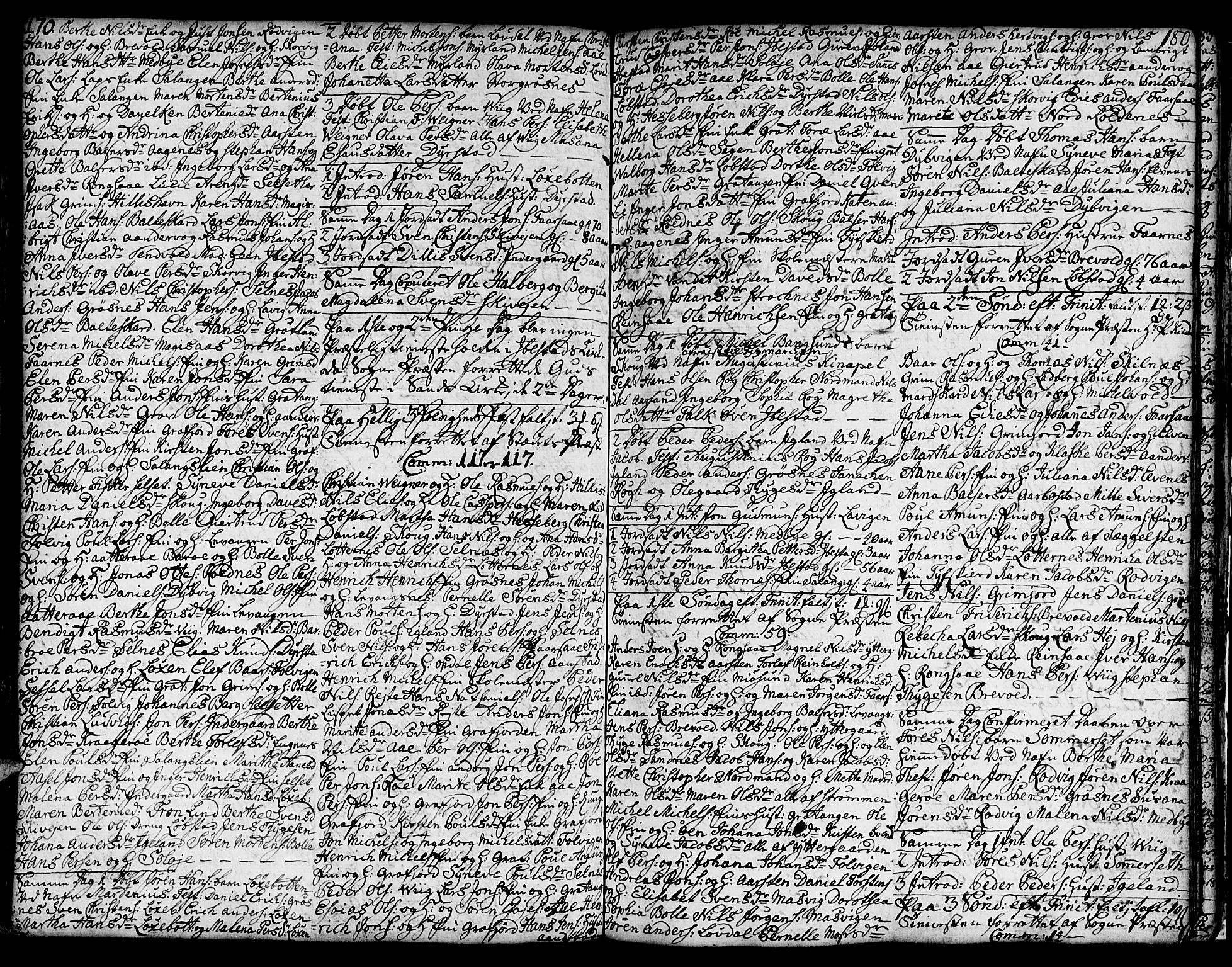 Ibestad sokneprestembete, SATØ/S-0077/H/Ha/Hab/L0001klokker: Parish register (copy) no. 1, 1776-1808, p. 170-171