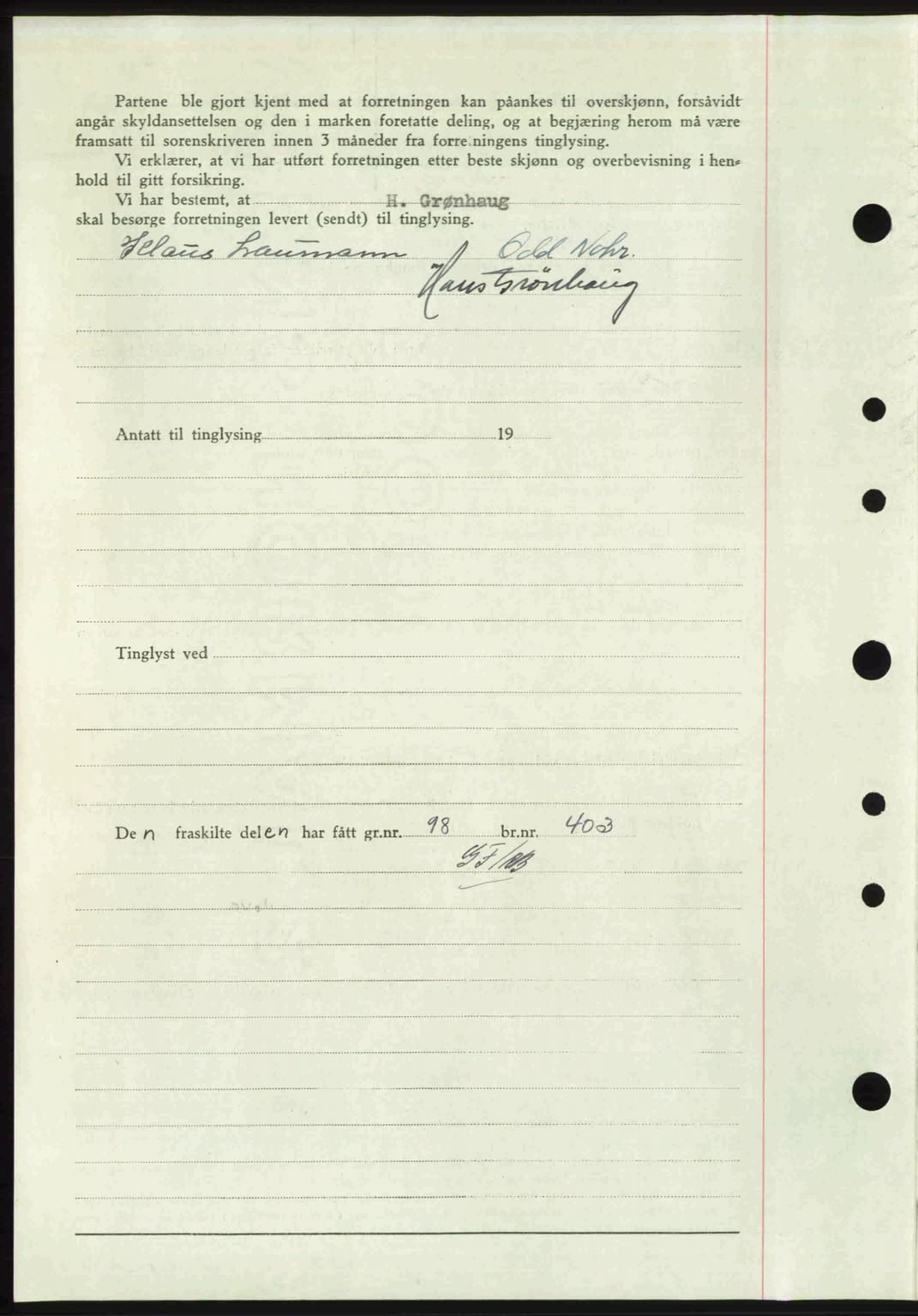 Idd og Marker sorenskriveri, AV/SAO-A-10283/G/Gb/Gbb/L0008: Mortgage book no. A8, 1946-1946, Diary no: : 1050/1946