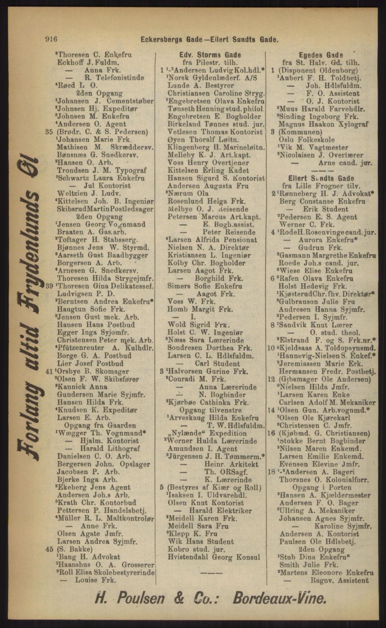 Kristiania/Oslo adressebok, PUBL/-, 1903, p. 916