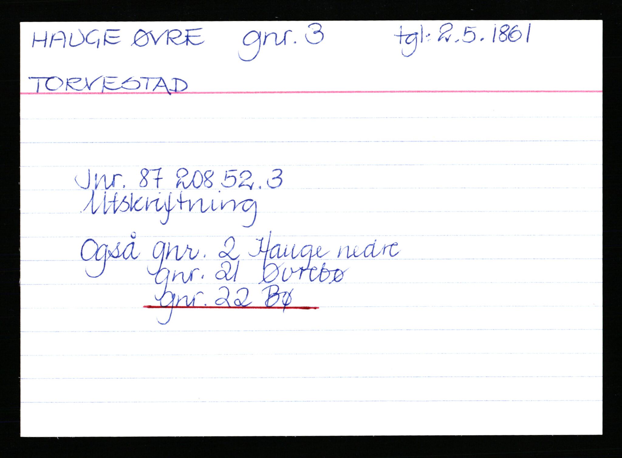 Statsarkivet i Stavanger, AV/SAST-A-101971/03/Y/Yk/L0015: Registerkort sortert etter gårdsnavn: Haneberg - Haugland nedre, 1750-1930, p. 507