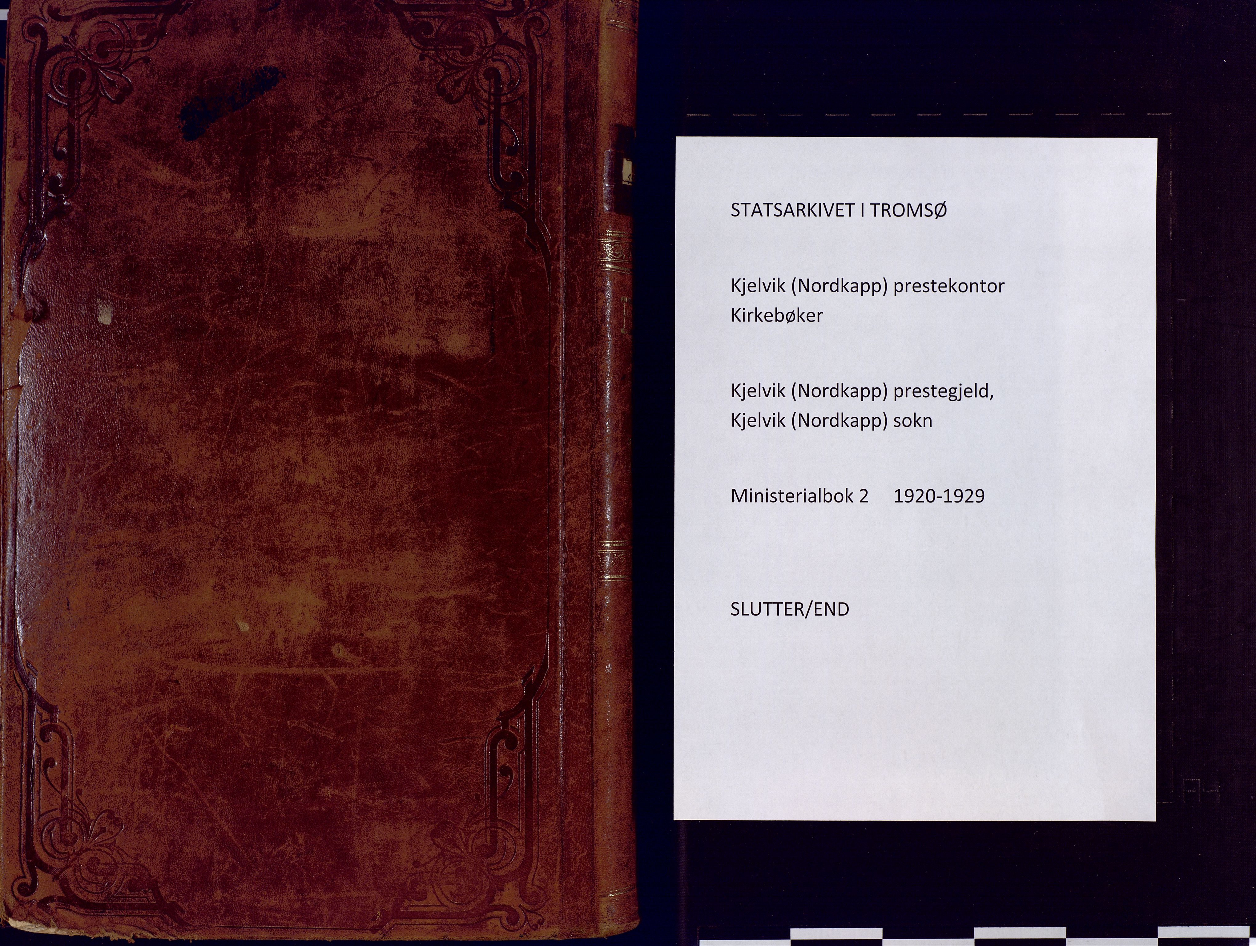 Kjelvik/Nordkapp sokneprestkontor, SATØ/S-1350/H/Ha/L0002kirke: Parish register (official) no. 2, 1920-1929