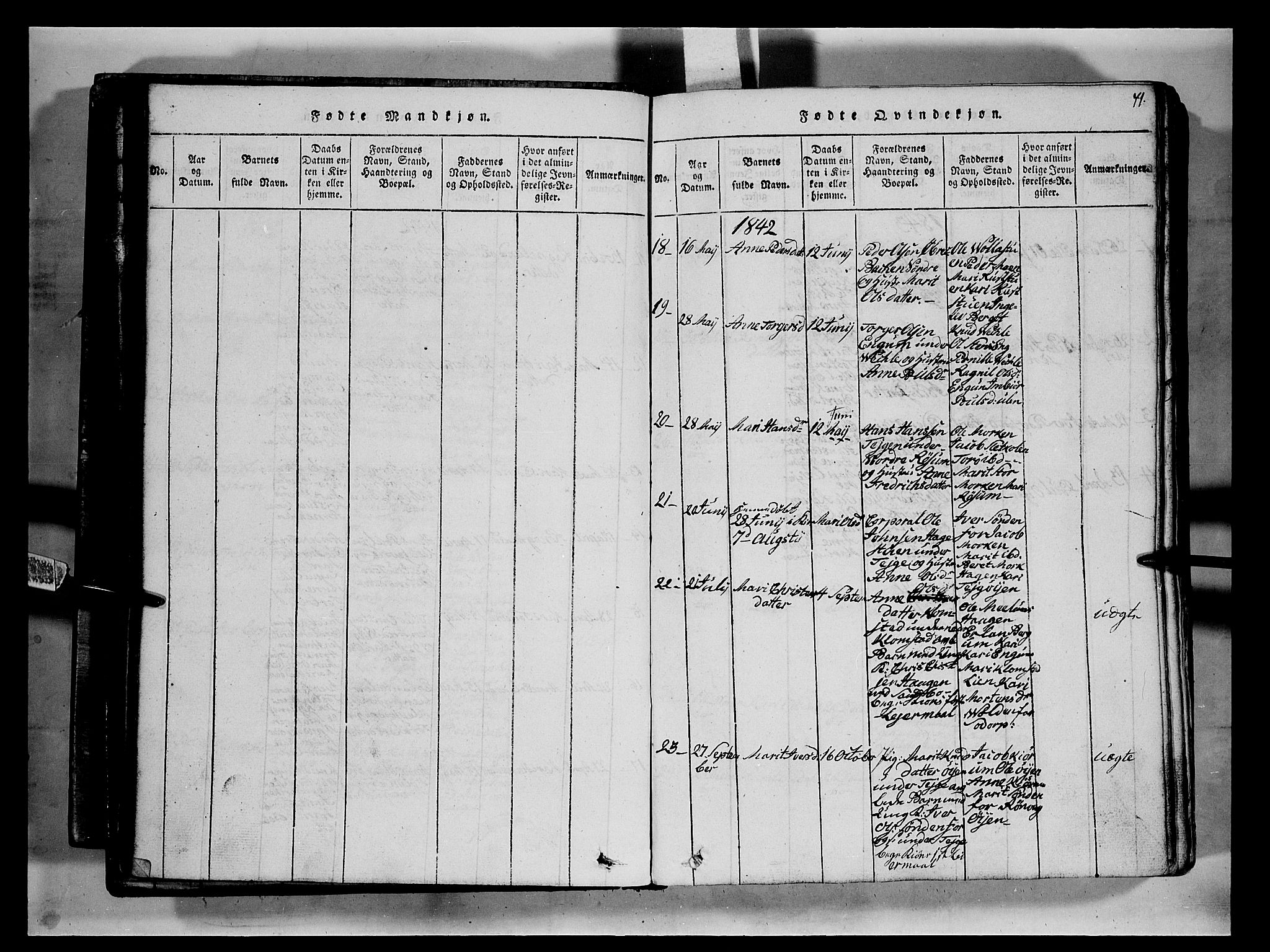 Fron prestekontor, SAH/PREST-078/H/Ha/Hab/L0002: Parish register (copy) no. 2, 1816-1850, p. 71