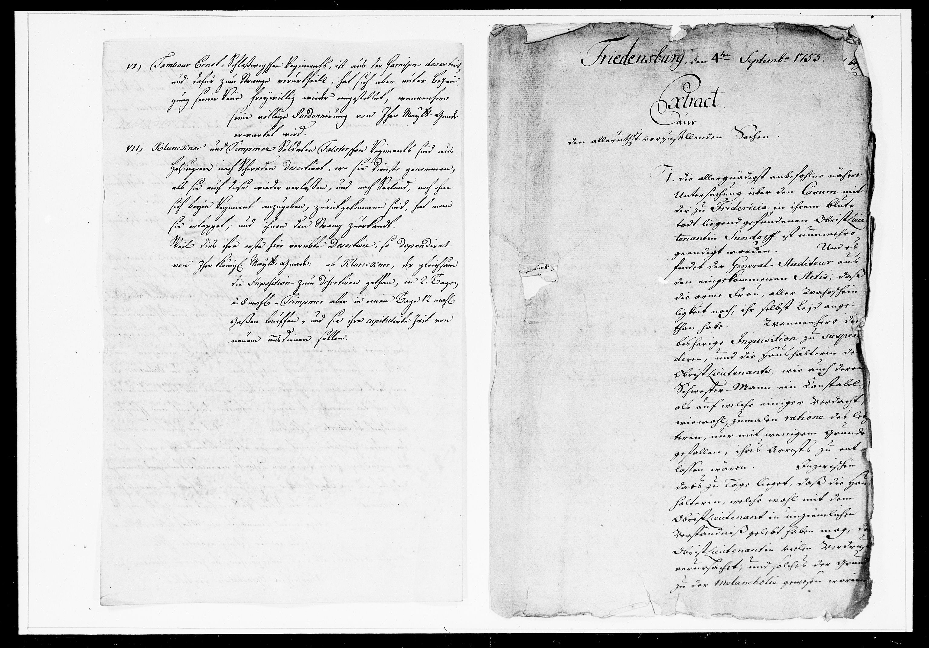 Krigskollegiet, Krigskancelliet, DRA/A-0006/-/1241-1247: Refererede sager, 1753, p. 285