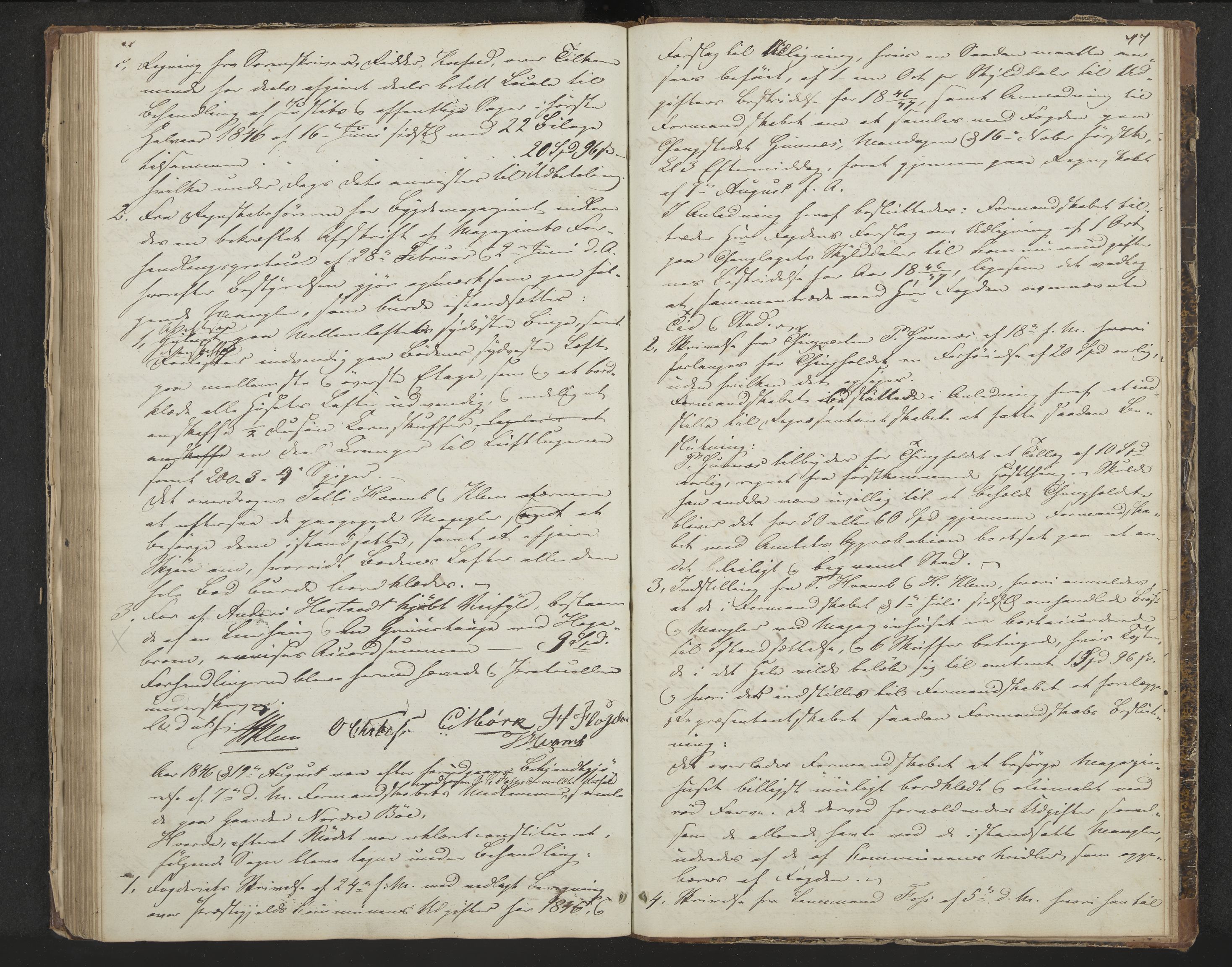 Sandsvær formannskap, IKAK/0629021-1/A/L0001: Møtebok med register, 1837-1846, p. 77