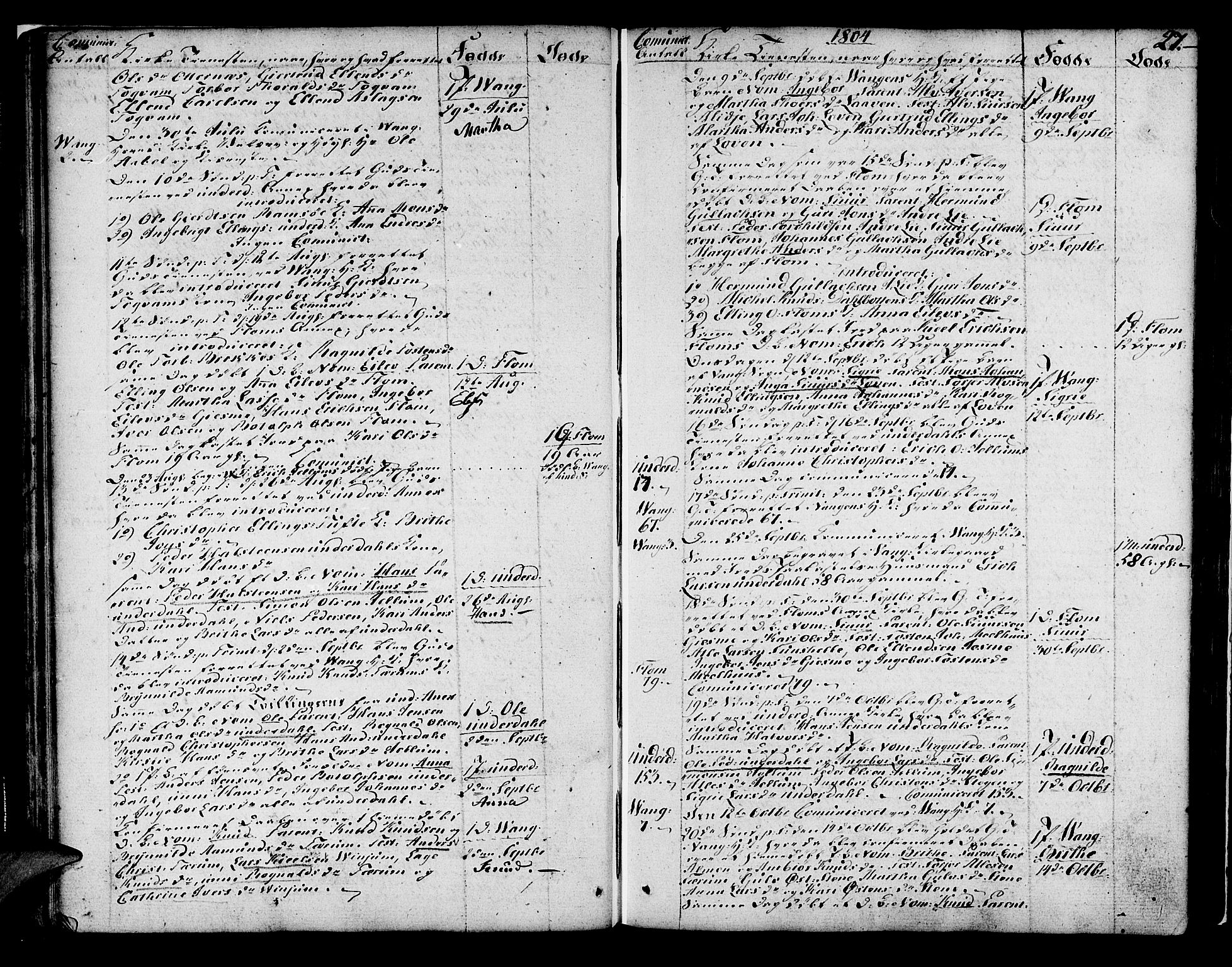 Aurland sokneprestembete, AV/SAB-A-99937/H/Ha/Haa/L0005: Parish register (official) no. A 5, 1801-1821, p. 27