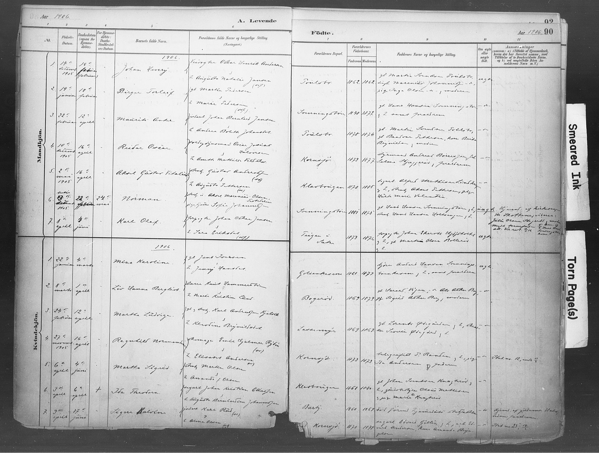 Idd prestekontor Kirkebøker, SAO/A-10911/F/Fb/L0002: Parish register (official) no. II 2, 1882-1923, p. 90