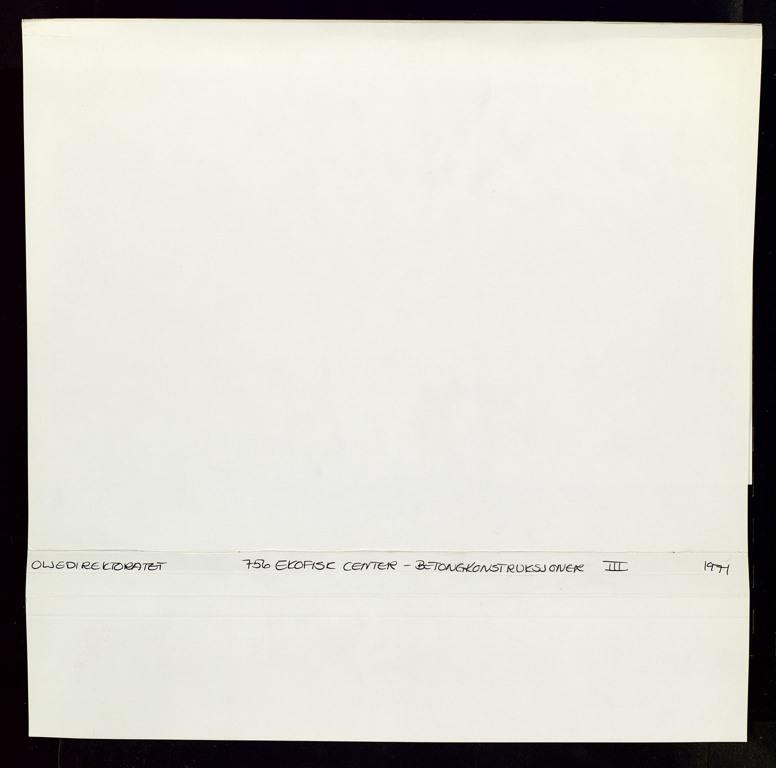 Industridepartementet, Oljekontoret, SAST/A-101348/Dc/L0016: 756 Ekofisk center, betongkonstruksjoner, 1971-1972