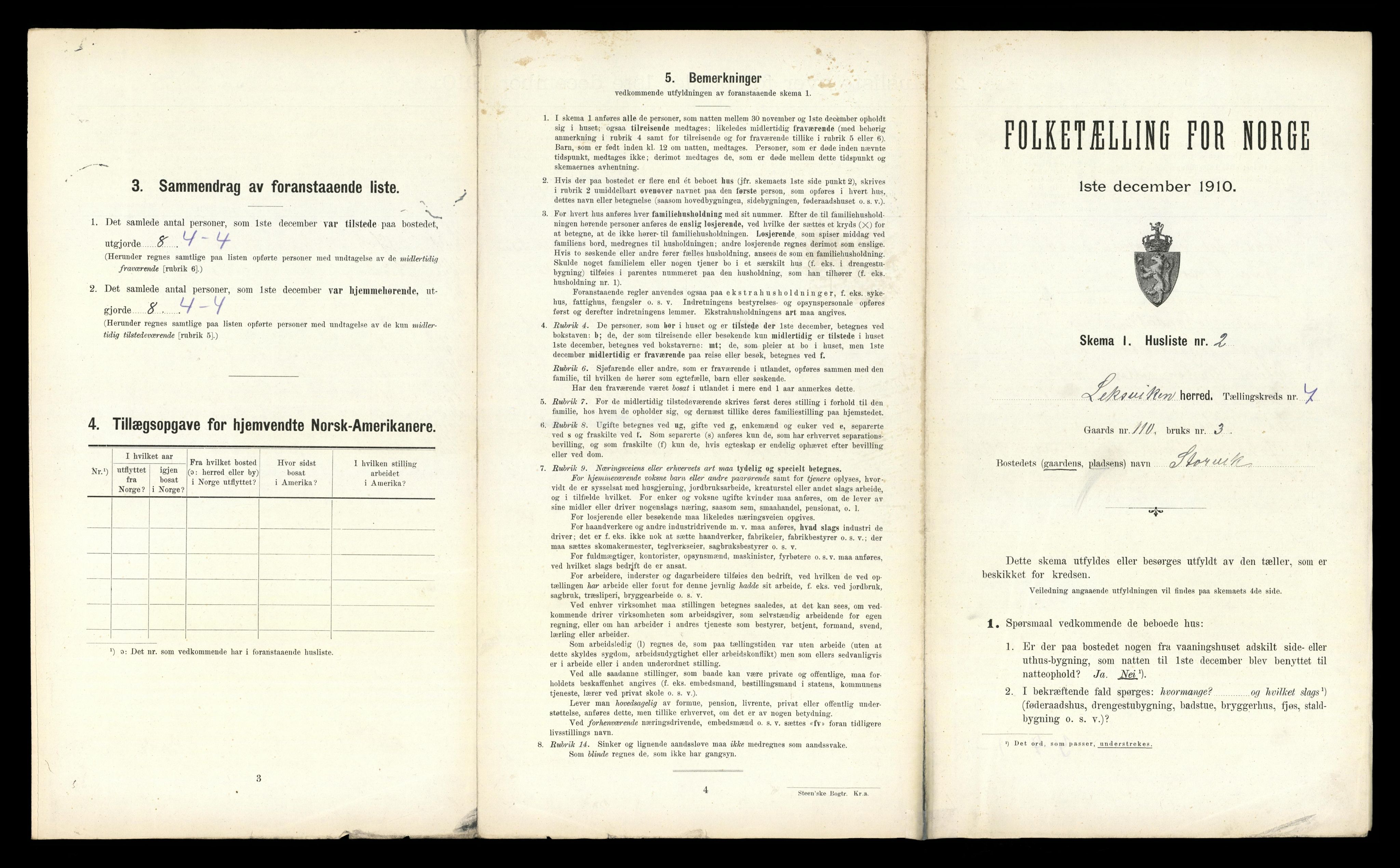 RA, 1910 census for Leksvik, 1910, p. 902