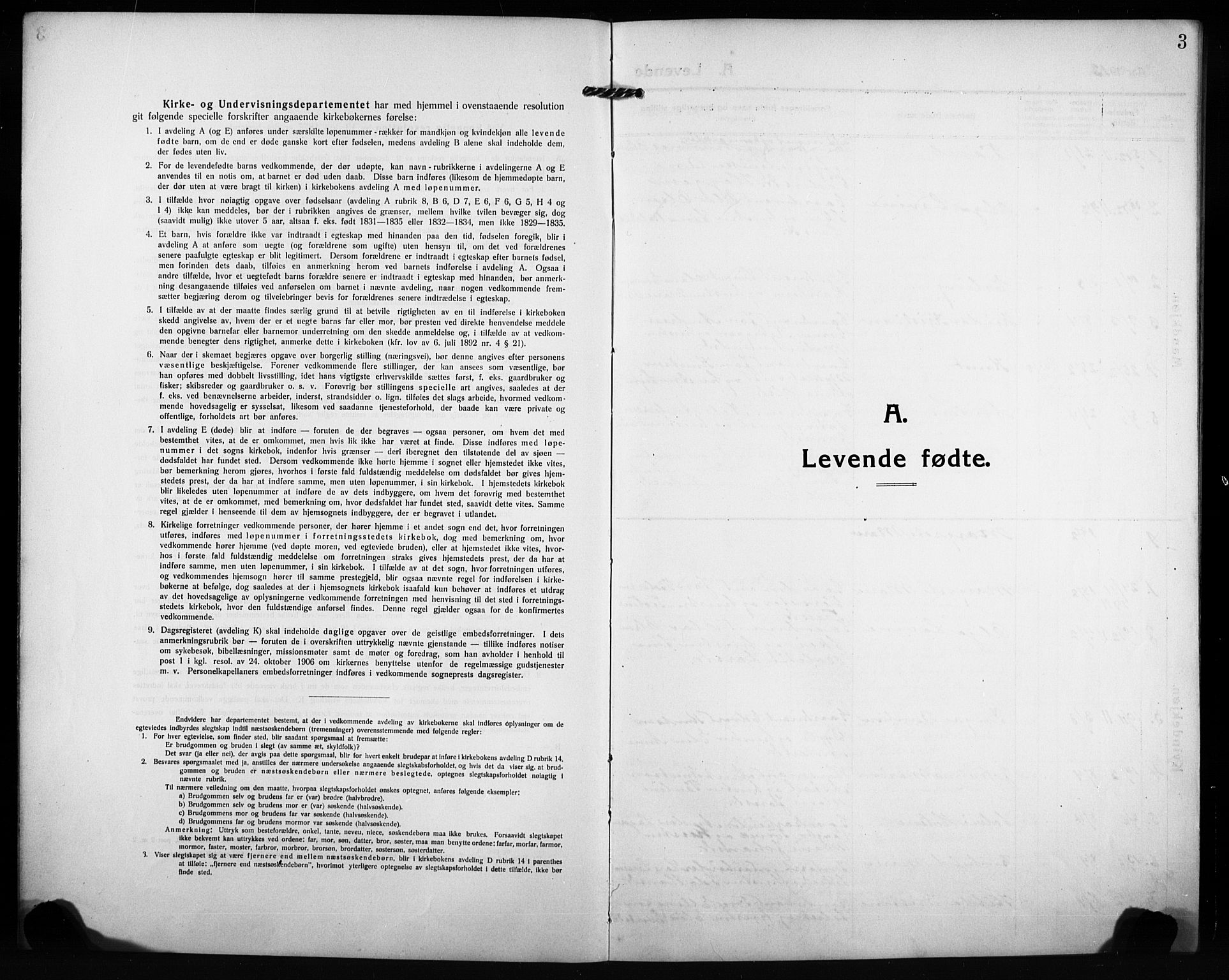 Ministerialprotokoller, klokkerbøker og fødselsregistre - Møre og Romsdal, AV/SAT-A-1454/584/L0970: Parish register (copy) no. 584C03, 1912-1932, p. 3