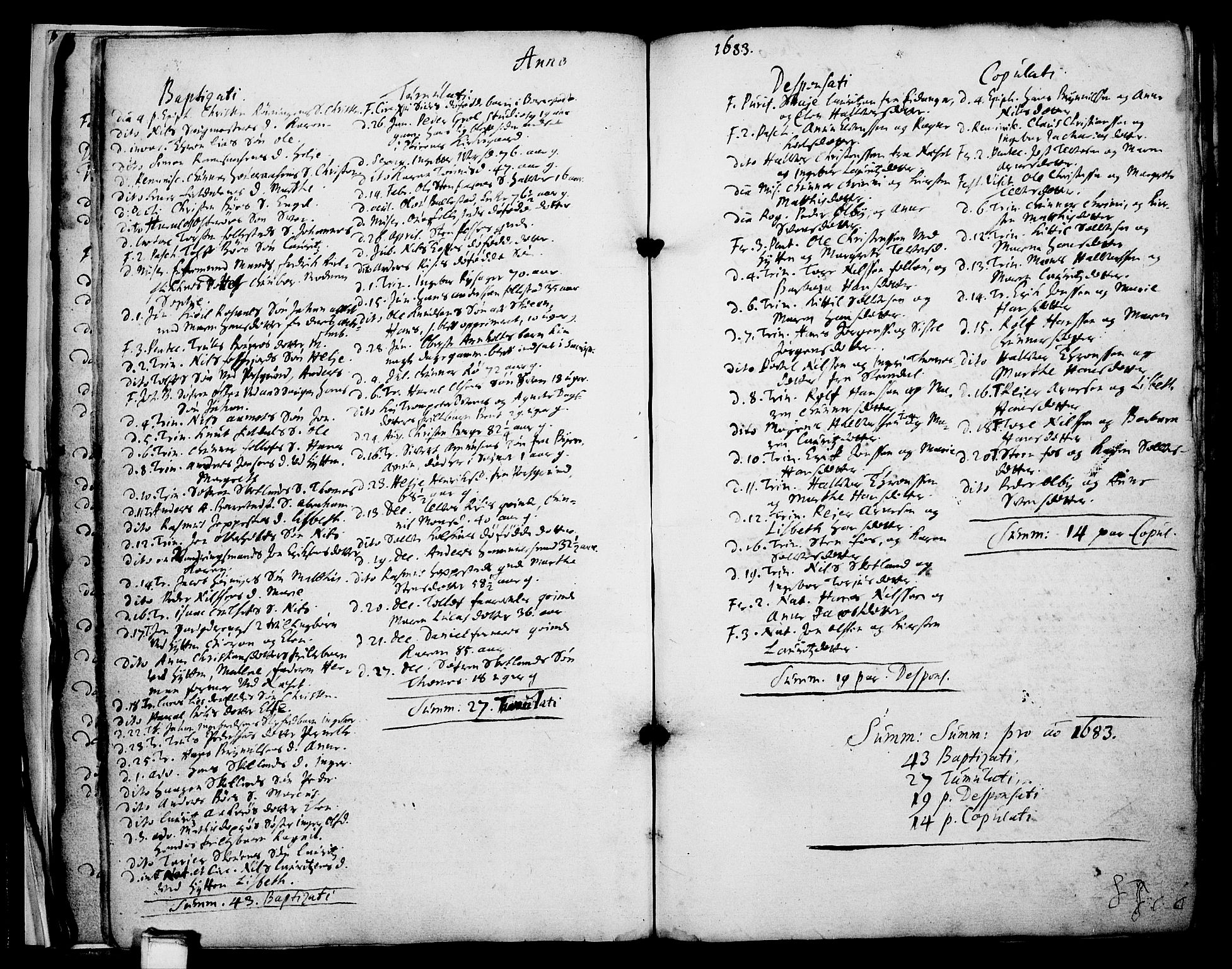 Gjerpen kirkebøker, SAKO/A-265/F/Fa/L0001: Parish register (official) no. I 1, 1681-1746