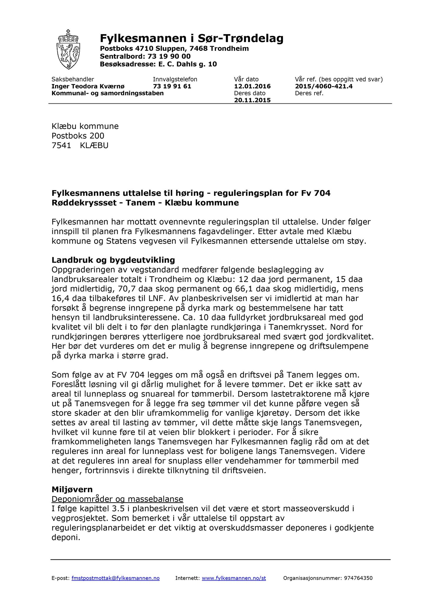 Klæbu Kommune, TRKO/KK/06-UM/L003: Utvalg for miljø - Møtedokumenter 2016, 2016, p. 106