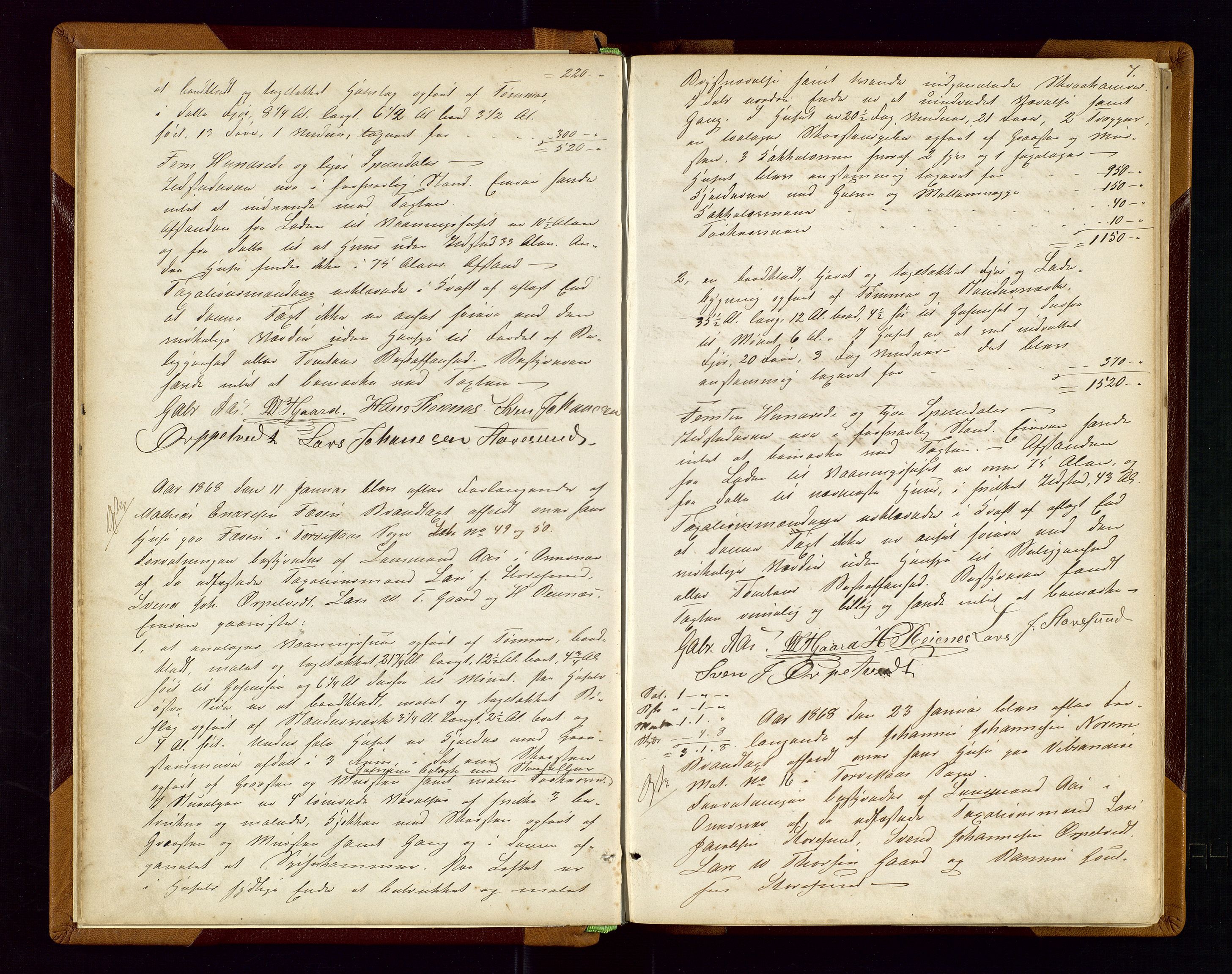 Torvestad lensmannskontor, AV/SAST-A-100307/1/Goa/L0001: "Brandtaxationsprotokol for Torvestad Thinglag", 1867-1883, p. 6b-7a