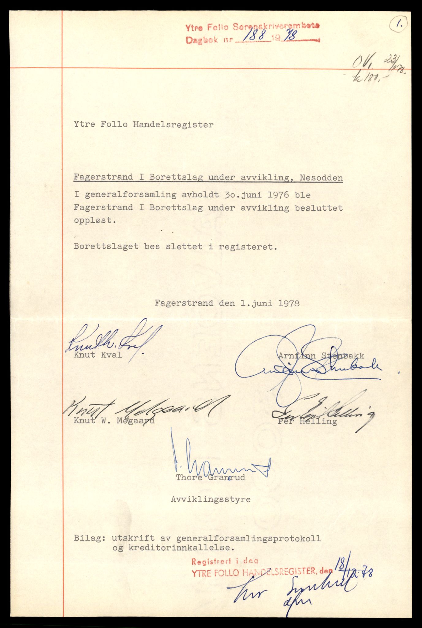 Ytre Follo tingrett, AV/SAT-A-10177/K/Kb/Kbb/L0006: Enkeltmannsforetak og aksjeselskap, Fa - Follo B, 1891-1989, p. 3