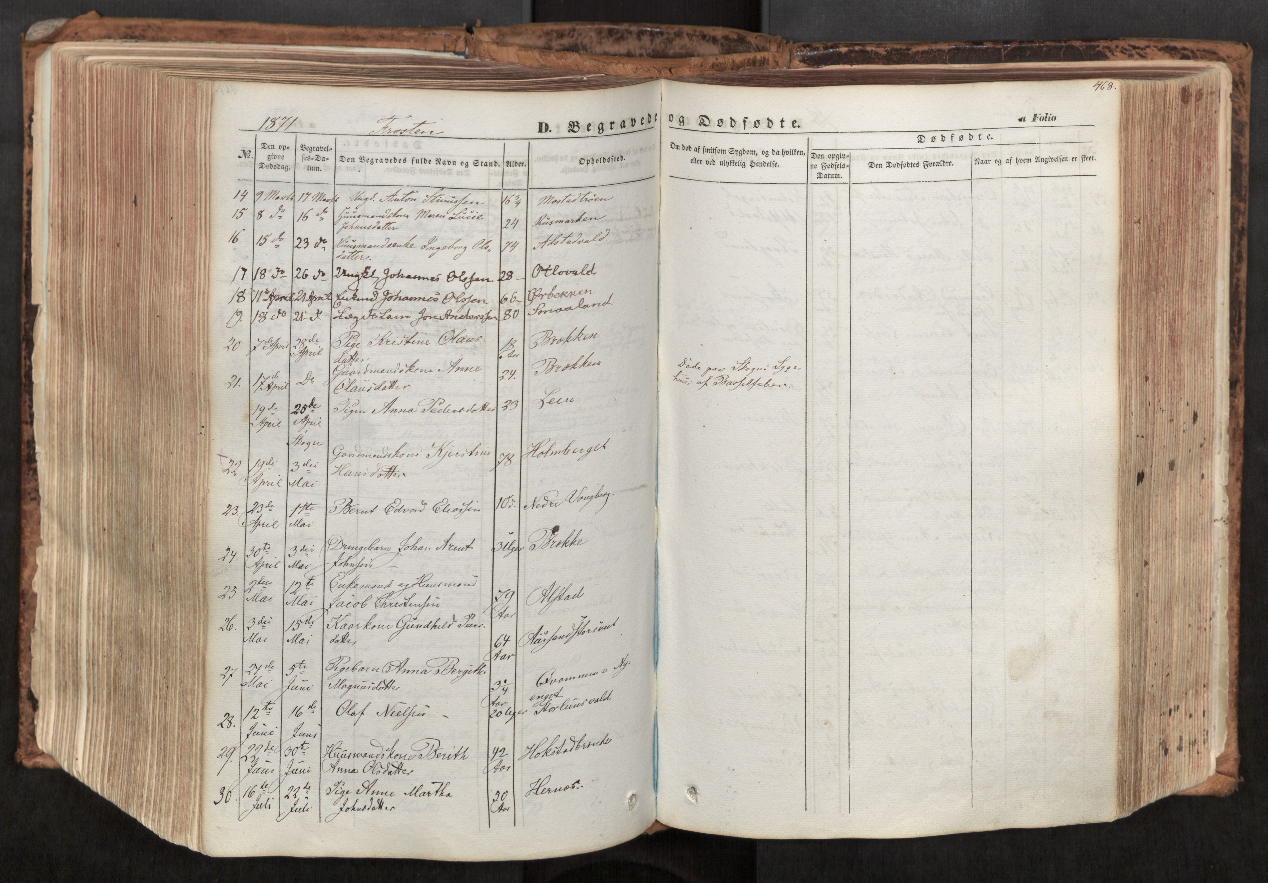 Ministerialprotokoller, klokkerbøker og fødselsregistre - Nord-Trøndelag, SAT/A-1458/713/L0116: Parish register (official) no. 713A07, 1850-1877, p. 468