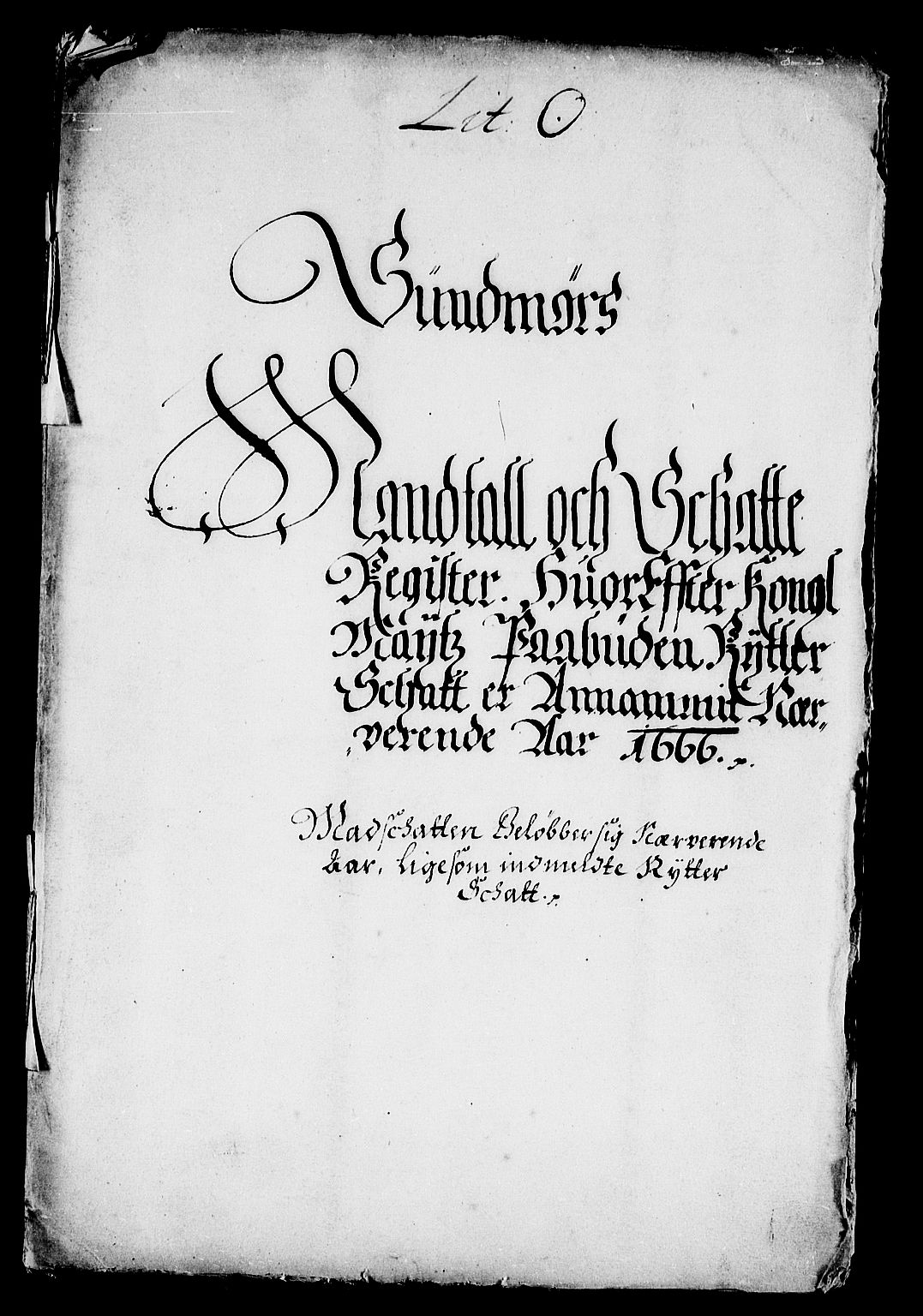 Rentekammeret inntil 1814, Reviderte regnskaper, Stiftamtstueregnskaper, Bergen stiftamt, AV/RA-EA-6043/R/Rc/L0021: Bergen stiftamt, 1666