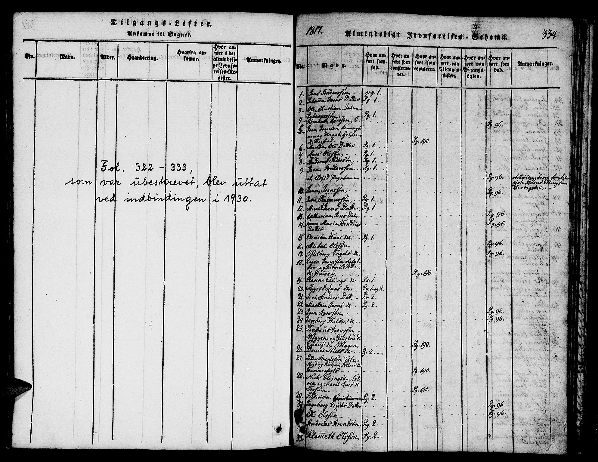 Ministerialprotokoller, klokkerbøker og fødselsregistre - Sør-Trøndelag, SAT/A-1456/665/L0776: Parish register (copy) no. 665C01, 1817-1837, p. 334