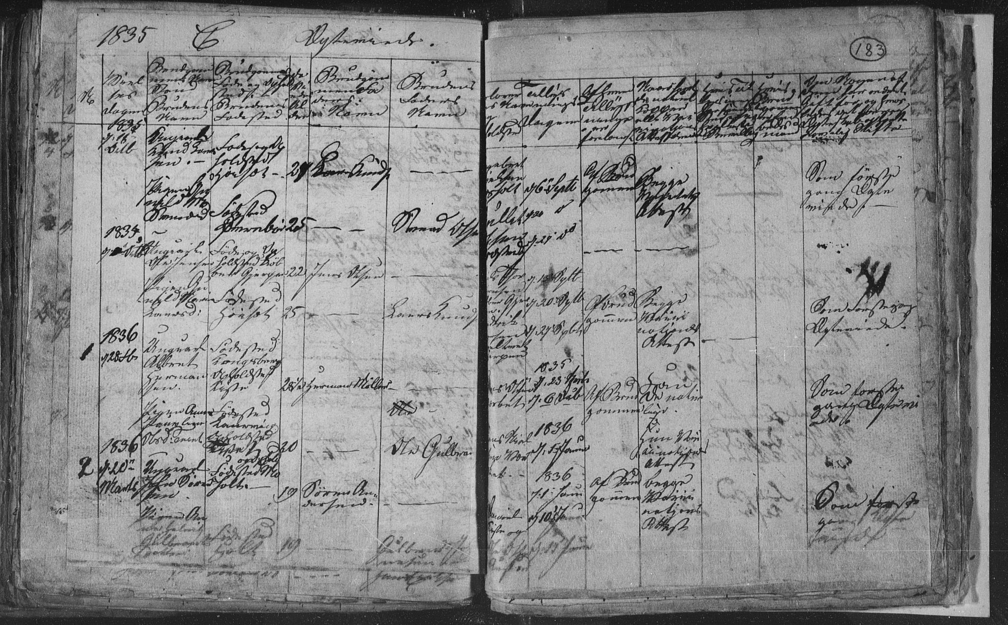 Siljan kirkebøker, SAKO/A-300/G/Ga/L0001: Parish register (copy) no. 1, 1827-1847, p. 183