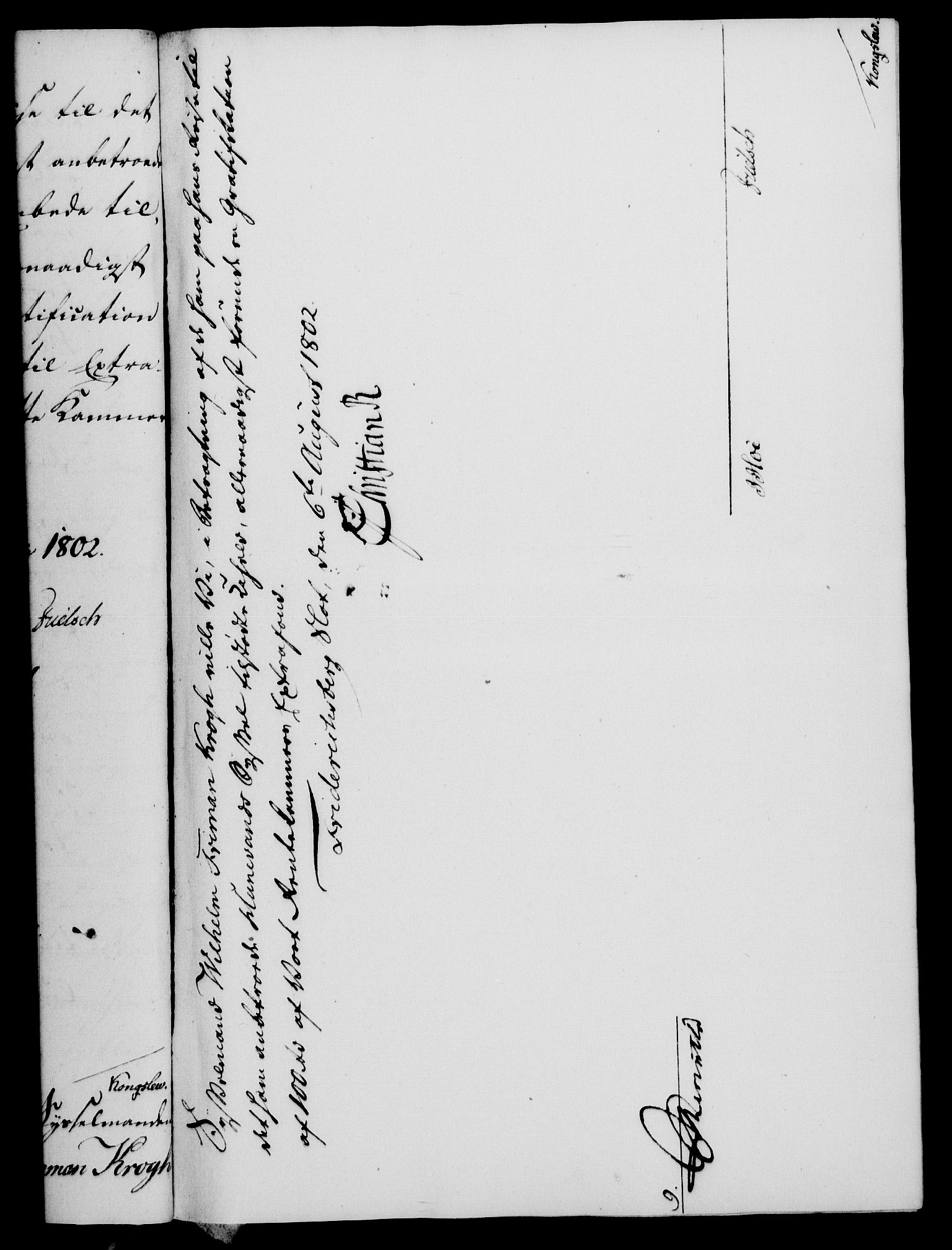 Rentekammeret, Kammerkanselliet, RA/EA-3111/G/Gf/Gfa/L0084: Norsk relasjons- og resolusjonsprotokoll (merket RK 52.84), 1802, p. 499