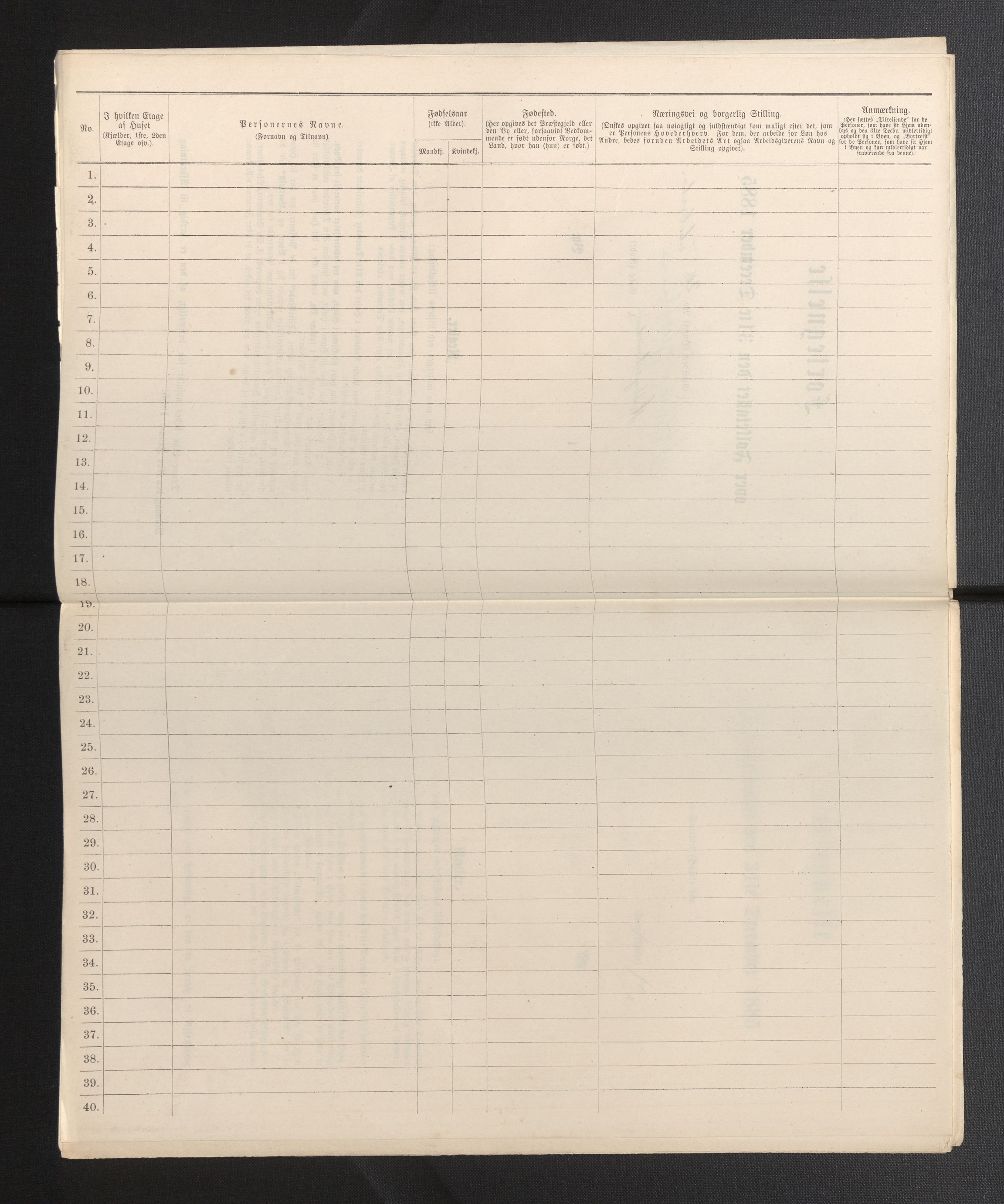 SAB, 1885 census for 1301 Bergen, 1885, p. 5846