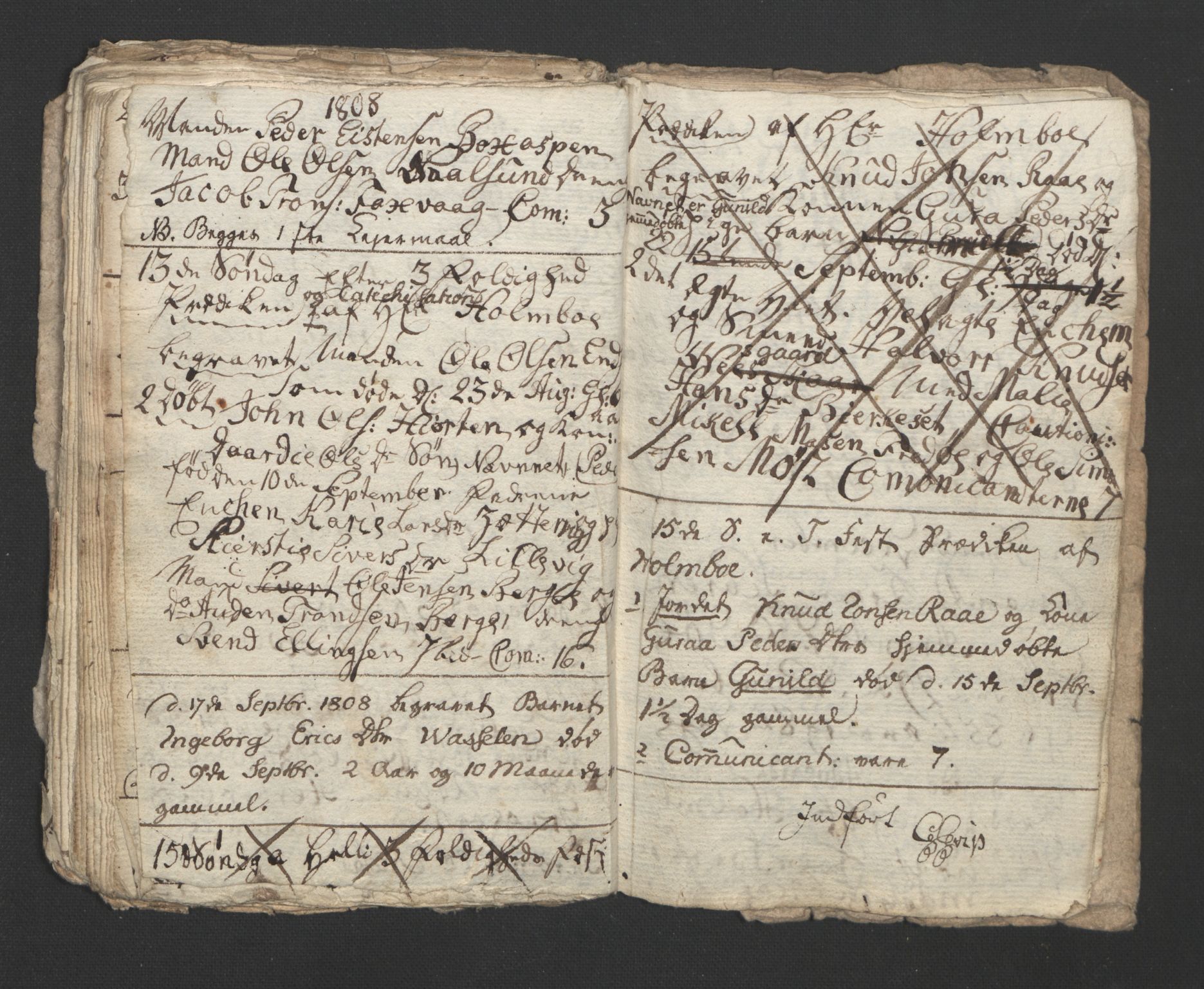 Ministerialprotokoller, klokkerbøker og fødselsregistre - Møre og Romsdal, SAT/A-1454/573/L0874: Parish register (copy) no. 573C02, 1803-1811