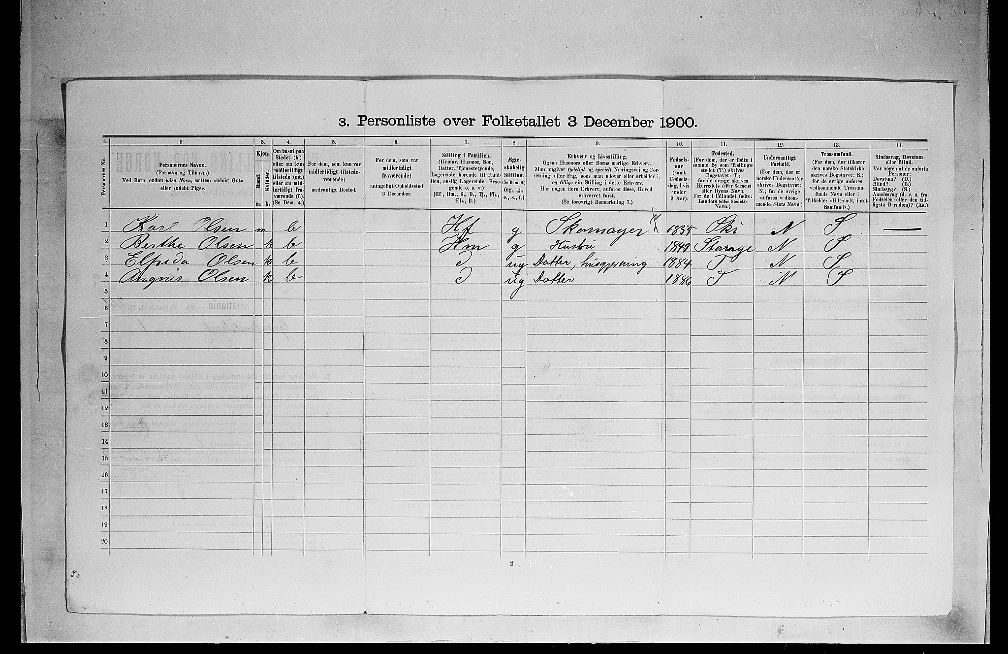 SAO, 1900 census for Kristiania, 1900, p. 29779