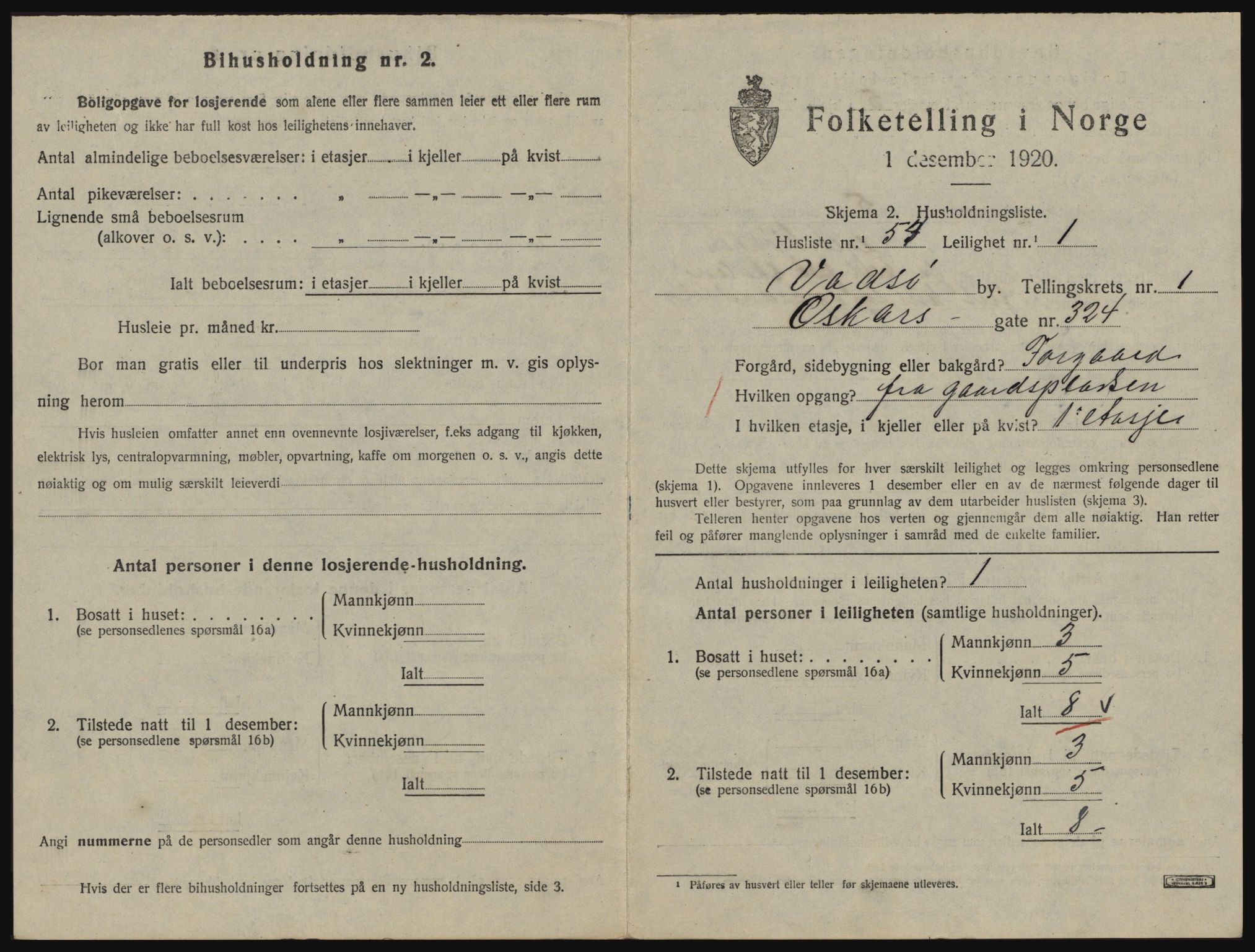 SATØ, 1920 census for Vadsø, 1920, p. 716