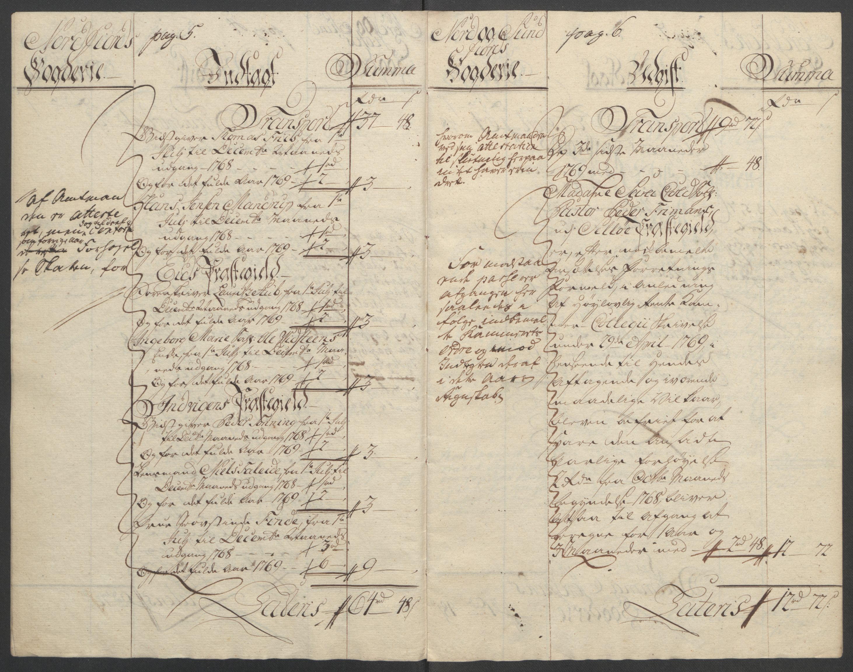 Rentekammeret inntil 1814, Reviderte regnskaper, Fogderegnskap, AV/RA-EA-4092/R53/L3550: Ekstraskatten Sunn- og Nordfjord, 1762-1771, p. 258