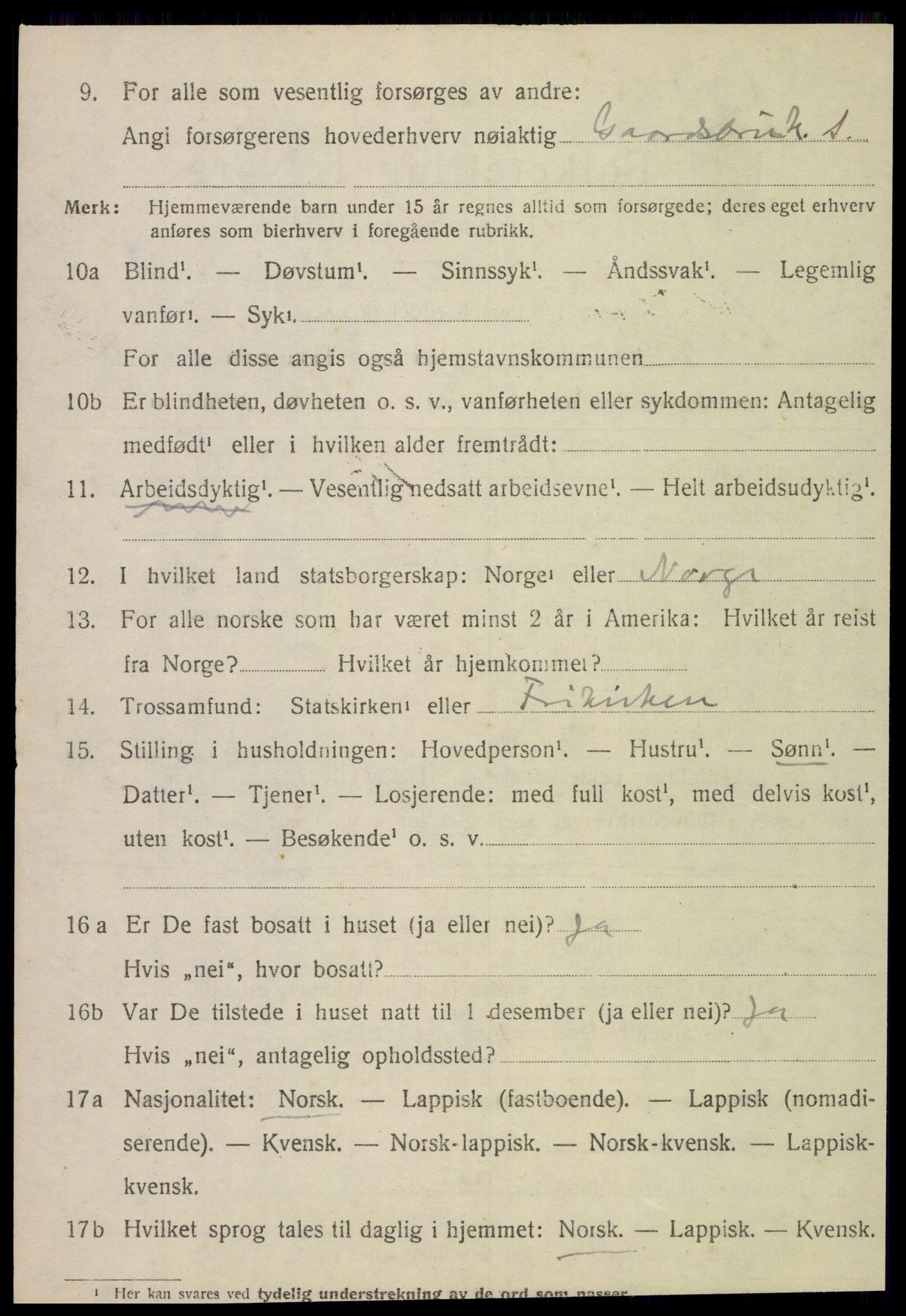 SAT, 1920 census for Rødøy, 1920, p. 4209