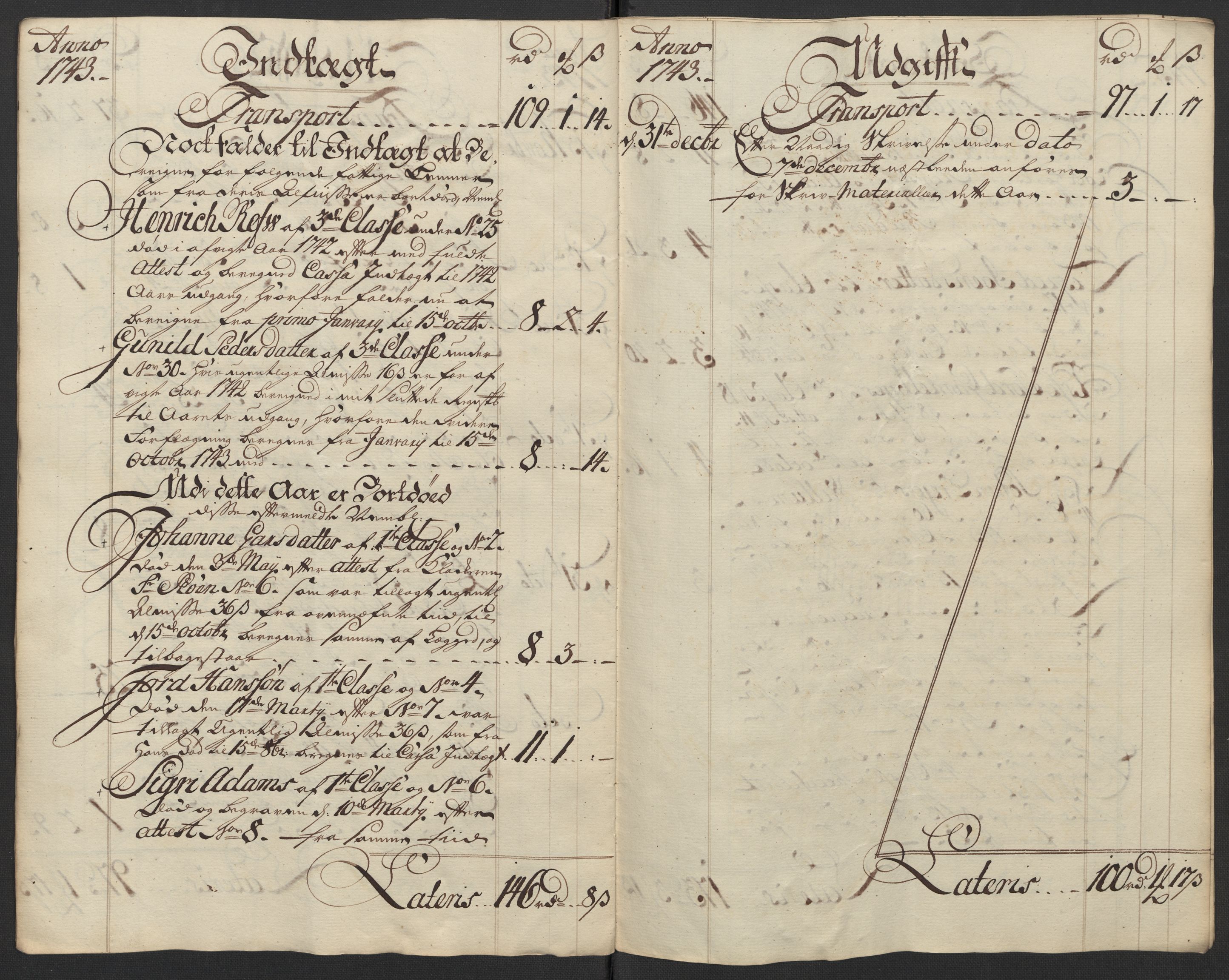 Kristiania tukthus, AV/SAO-A-10644/A/Ad/Adb/L0011: Innkomne skriv, rapporter og regnskap, 1742-1783, p. 11