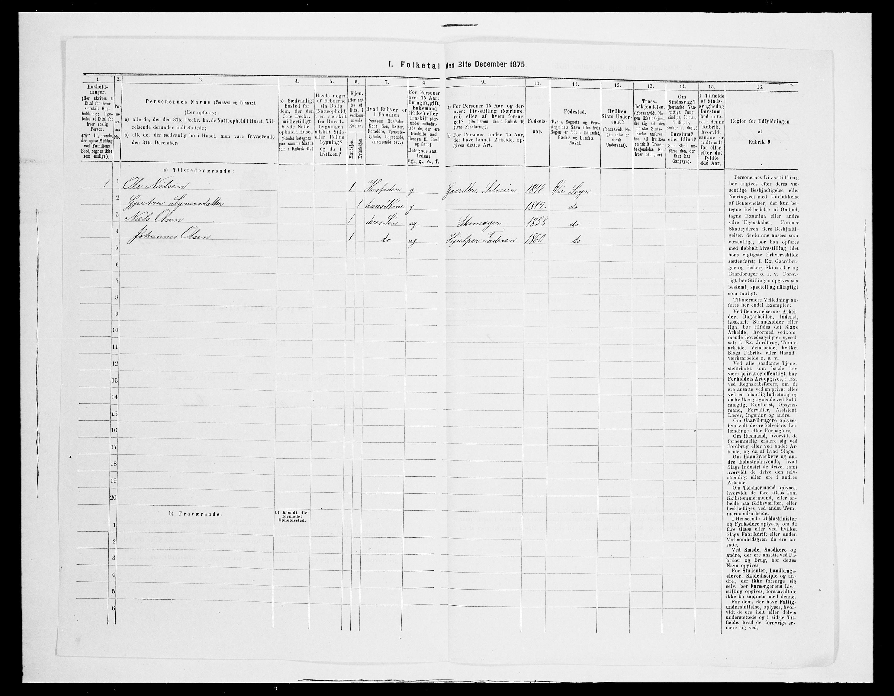 SAH, 1875 census for 0545P Vang, 1875, p. 549