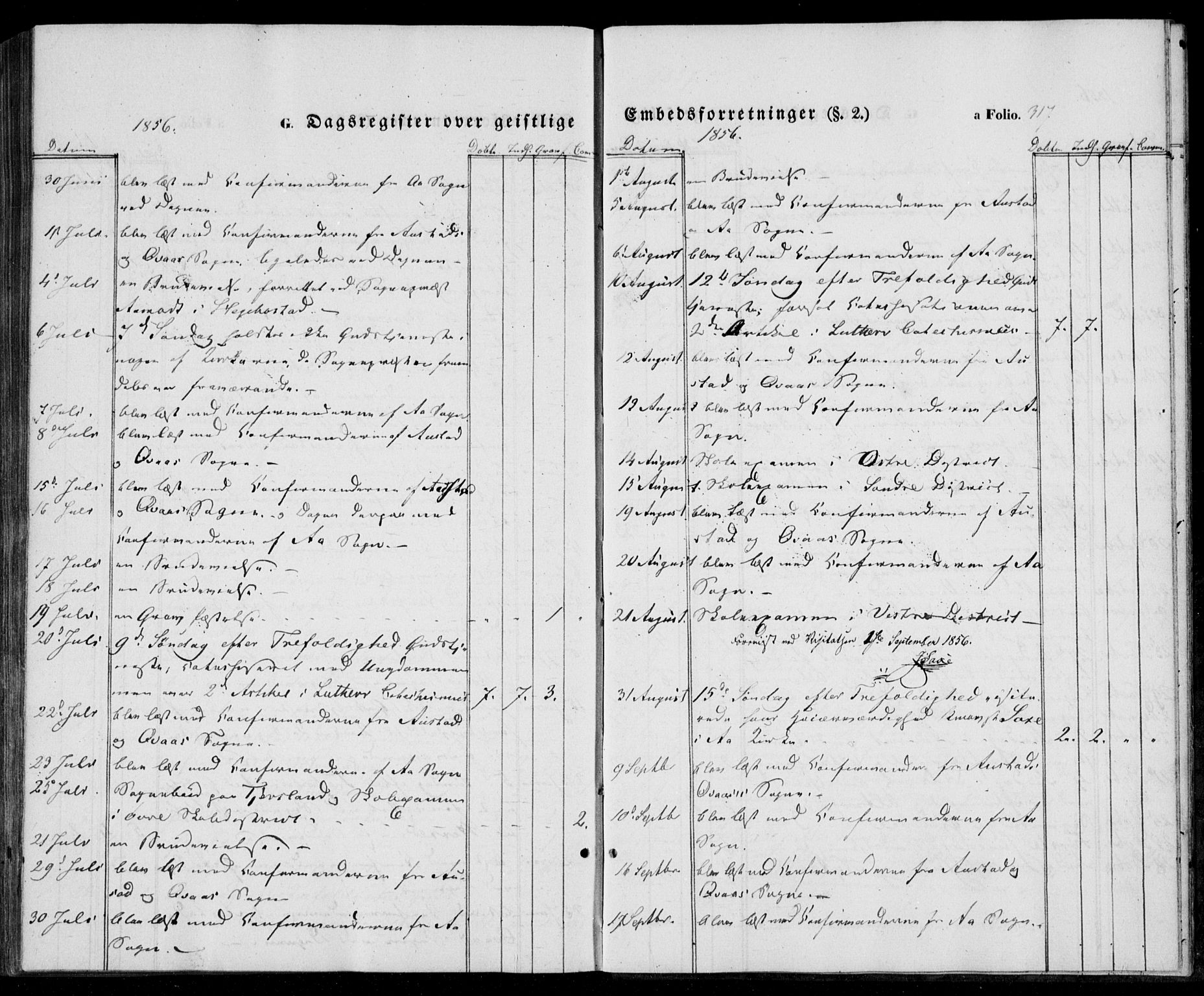 Lyngdal sokneprestkontor, AV/SAK-1111-0029/F/Fa/Fac/L0009: Parish register (official) no. A 9, 1852-1864, p. 317