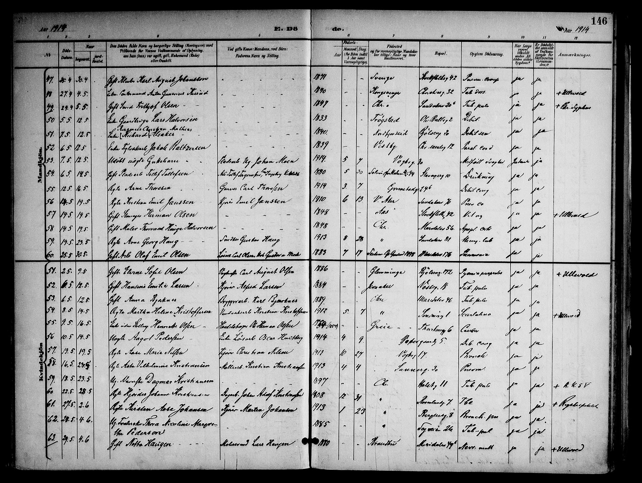 Sagene prestekontor Kirkebøker, SAO/A-10796/F/L0006: Parish register (official) no. 6, 1898-1923, p. 146