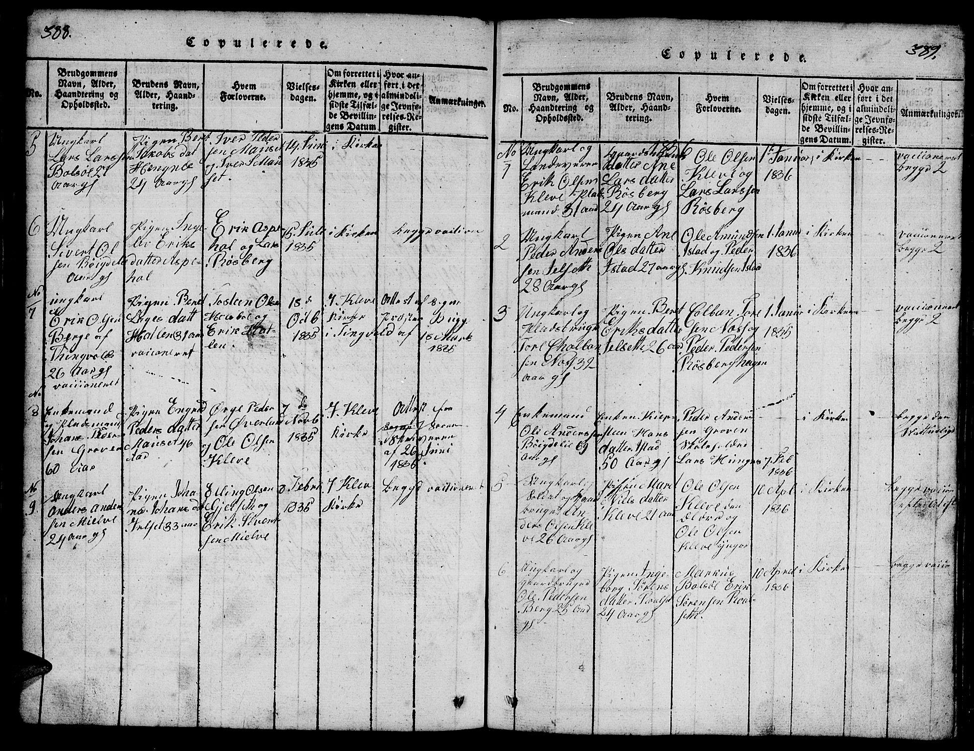 Ministerialprotokoller, klokkerbøker og fødselsregistre - Møre og Romsdal, AV/SAT-A-1454/557/L0683: Parish register (copy) no. 557C01, 1818-1862, p. 388-389