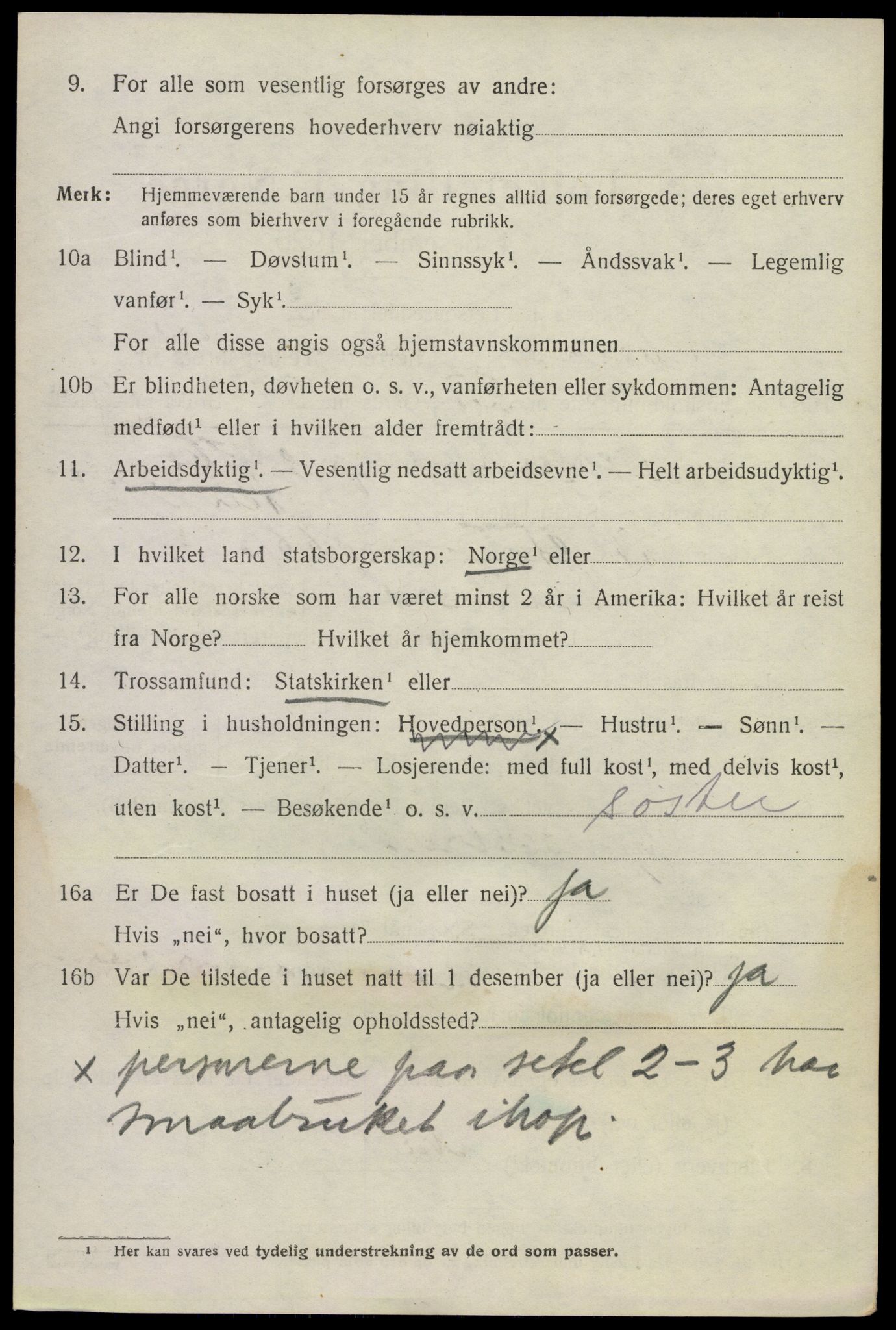 SAKO, 1920 census for Sauherad, 1920, p. 7142