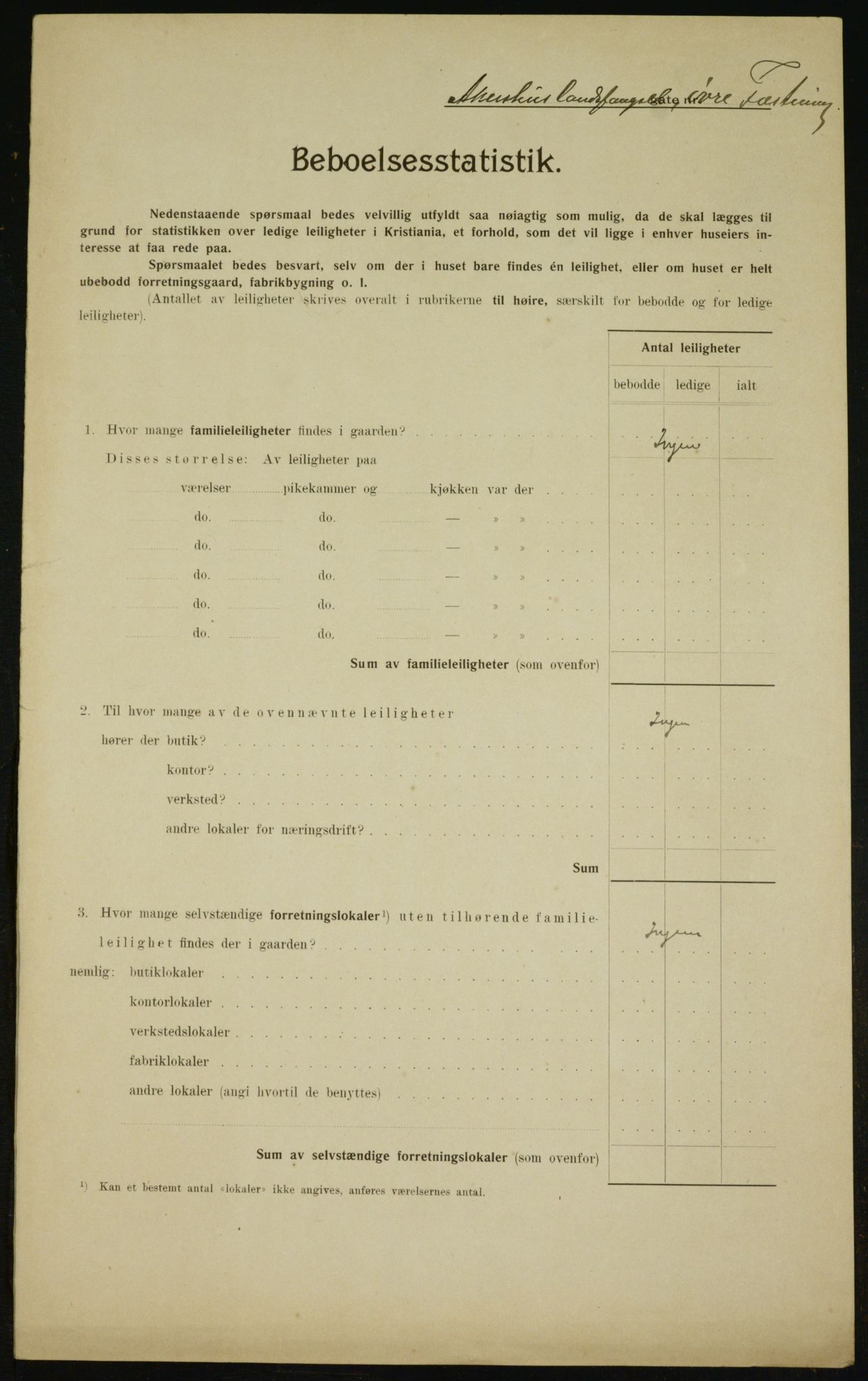 OBA, Municipal Census 1910 for Kristiania, 1910, p. 22758