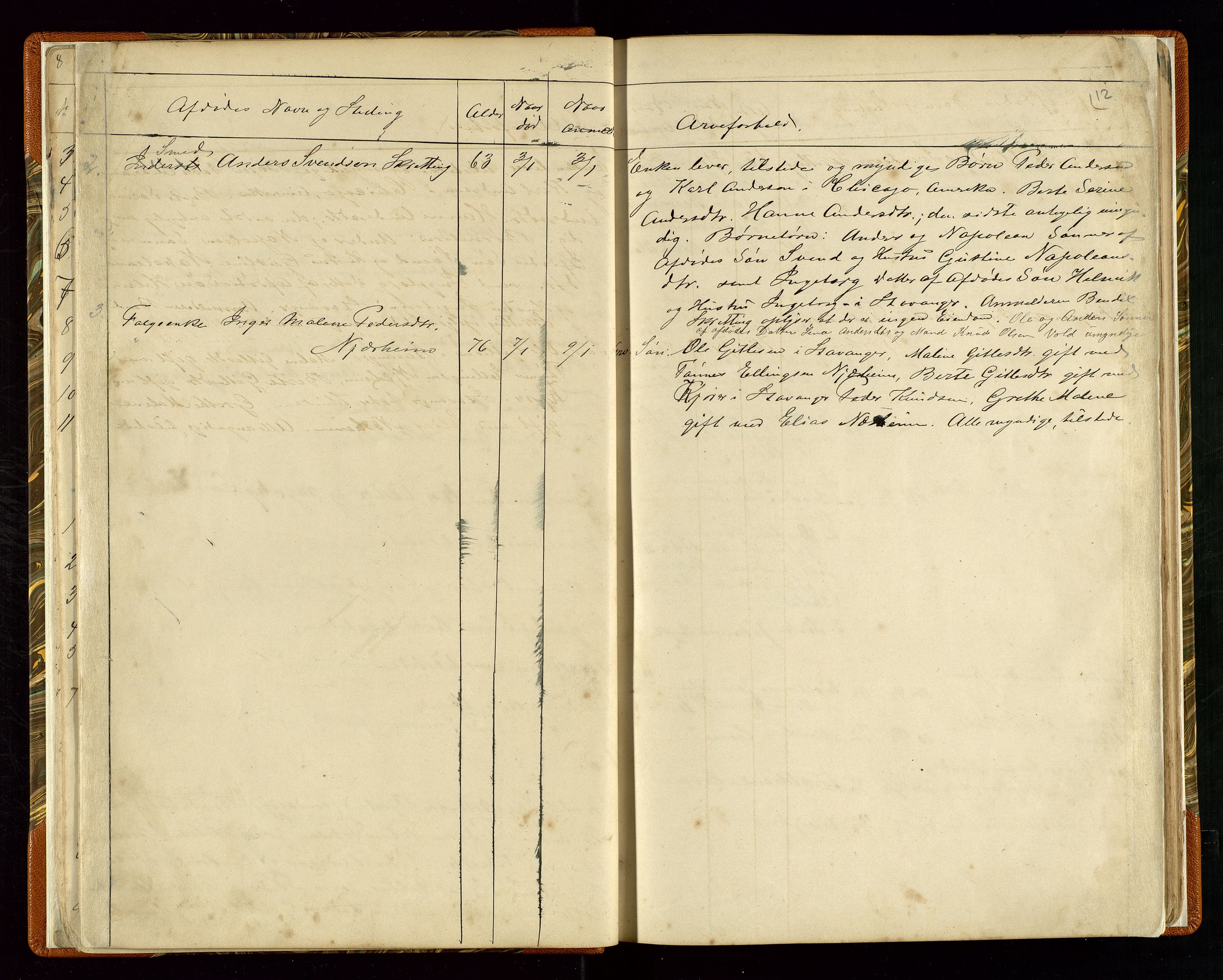 Hå lensmannskontor, AV/SAST-A-100456/Gga/L0001: Dødsfallsprotokoll, 1890-1902, p. 12