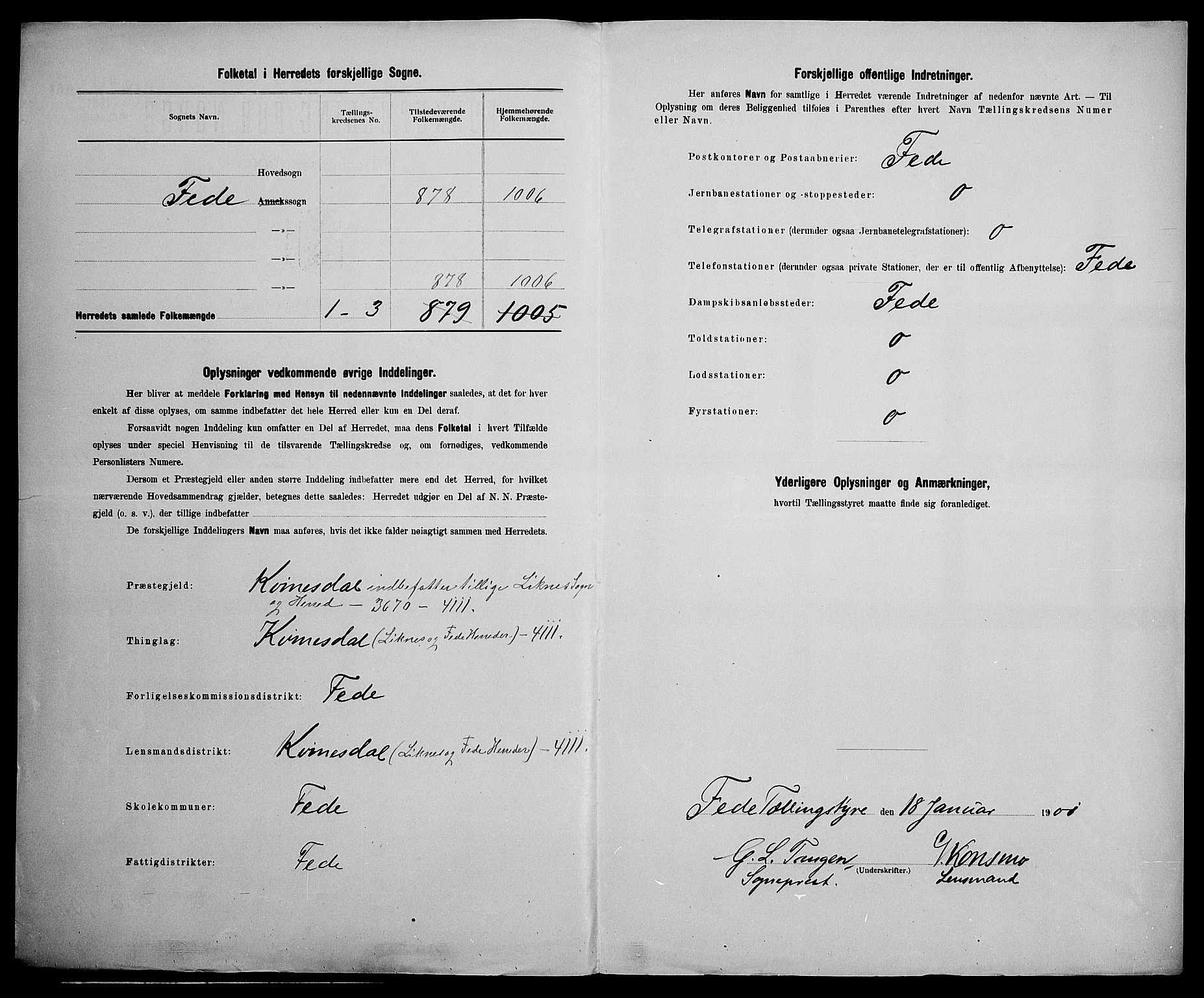 SAK, 1900 census for Feda, 1900, p. 3