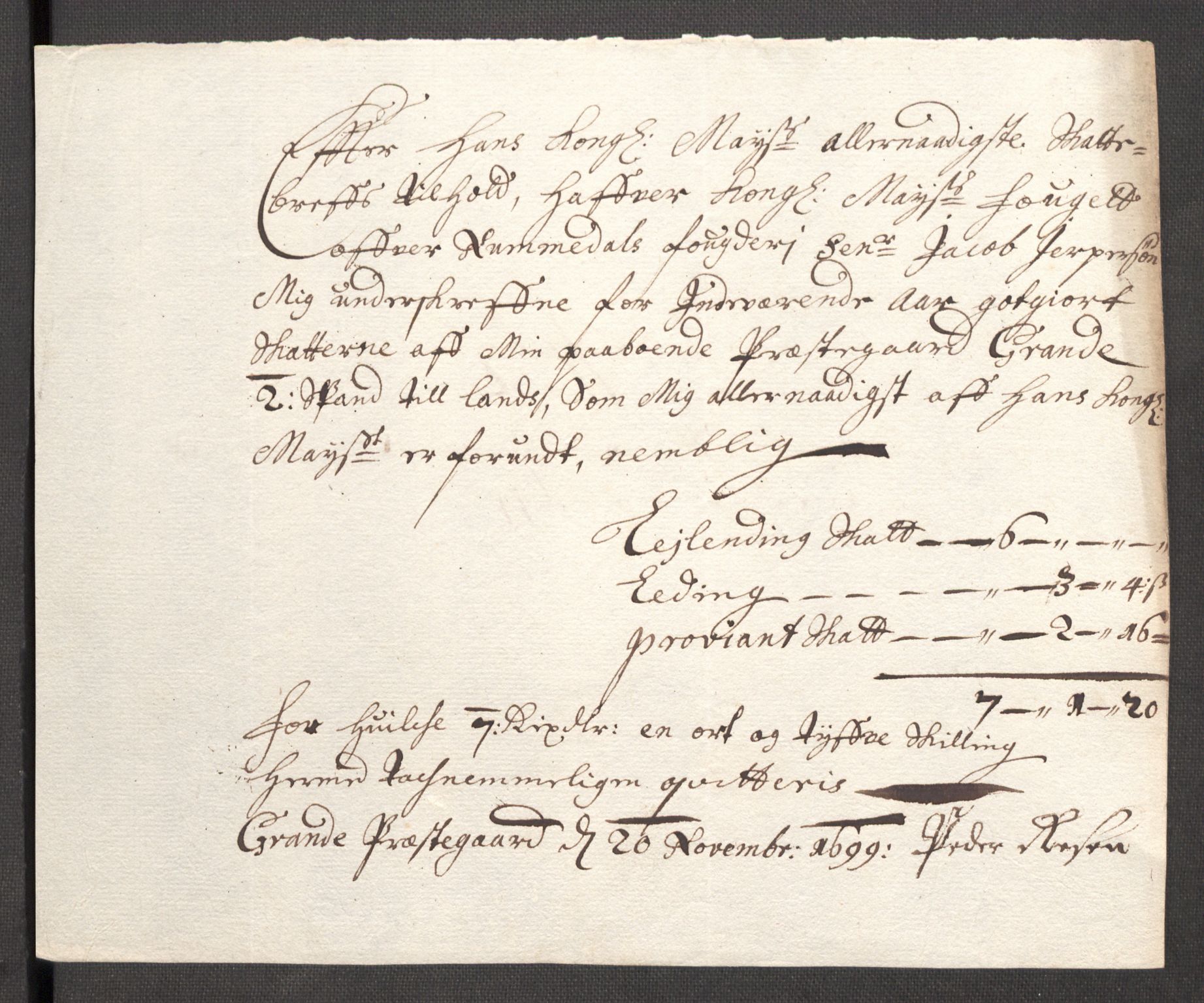 Rentekammeret inntil 1814, Reviderte regnskaper, Fogderegnskap, RA/EA-4092/R64/L4426: Fogderegnskap Namdal, 1699-1700, p. 162