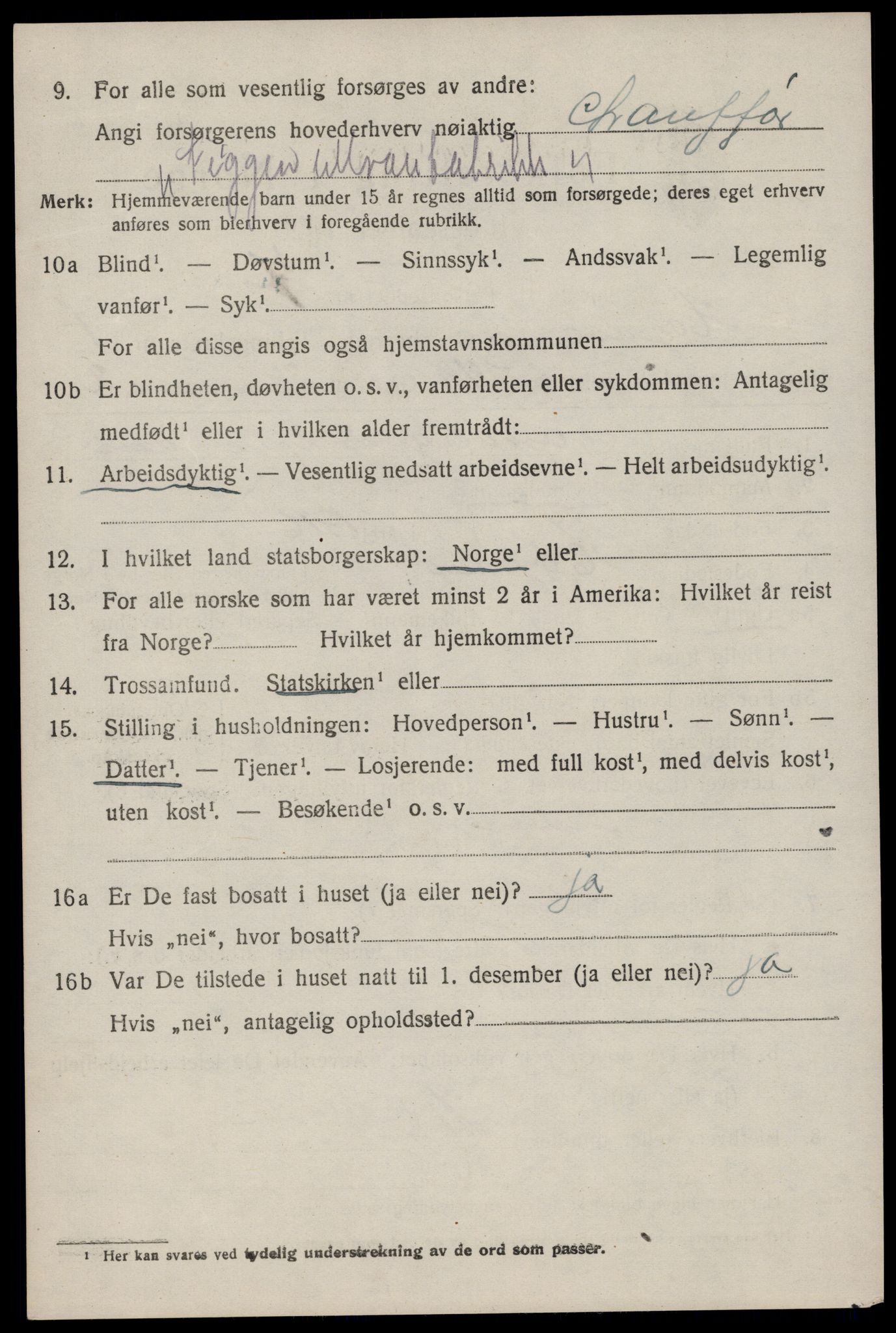 SAST, 1920 census for Høyland, 1920, p. 5265