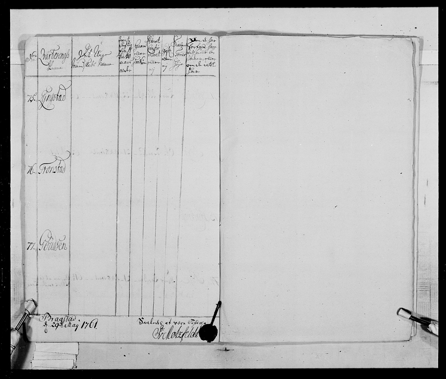 Generalitets- og kommissariatskollegiet, Det kongelige norske kommissariatskollegium, AV/RA-EA-5420/E/Eh/L0019: Nordafjelske dragonregiment, 1761-1769, p. 46