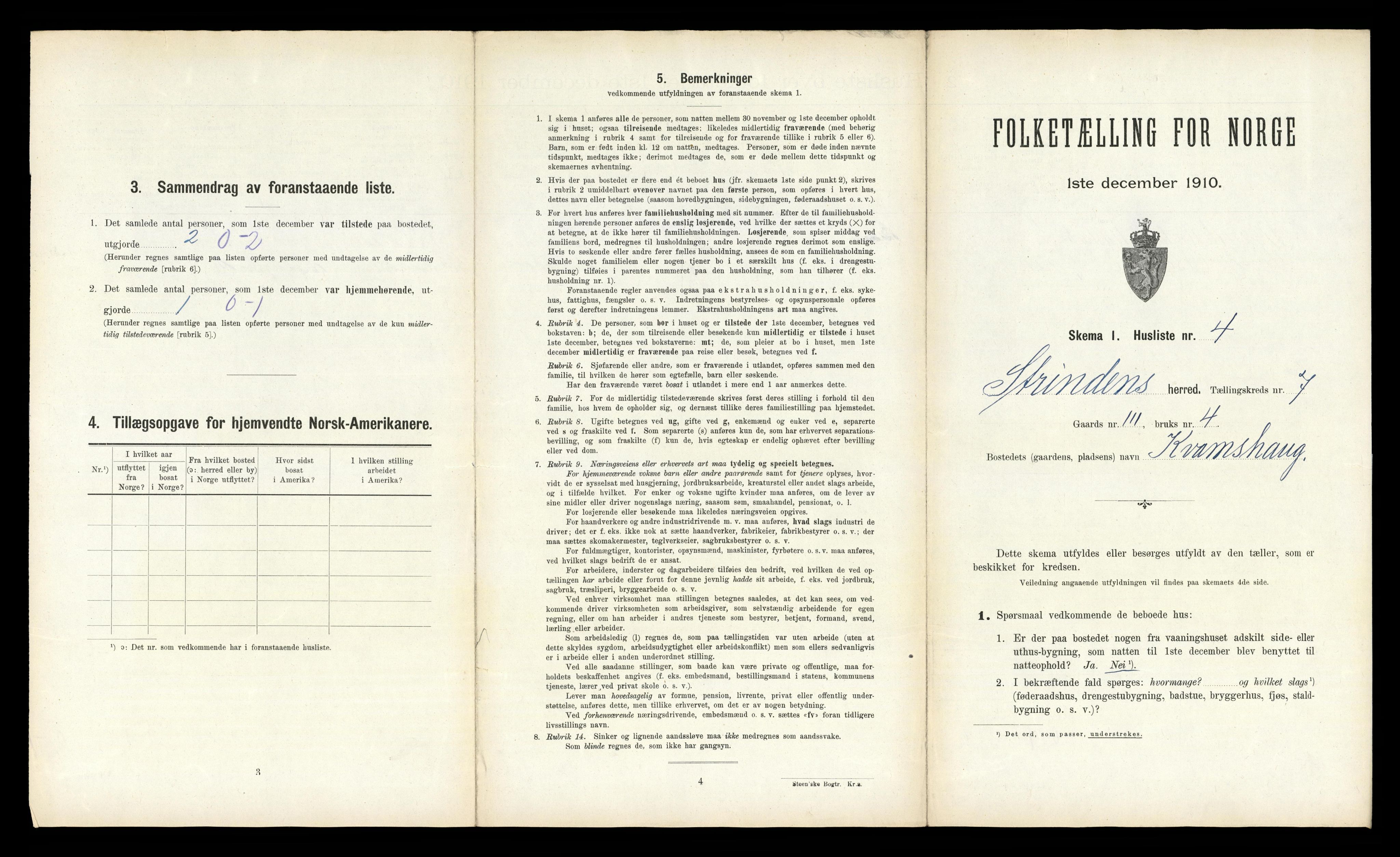 RA, 1910 census for Strinda, 1910, p. 1734