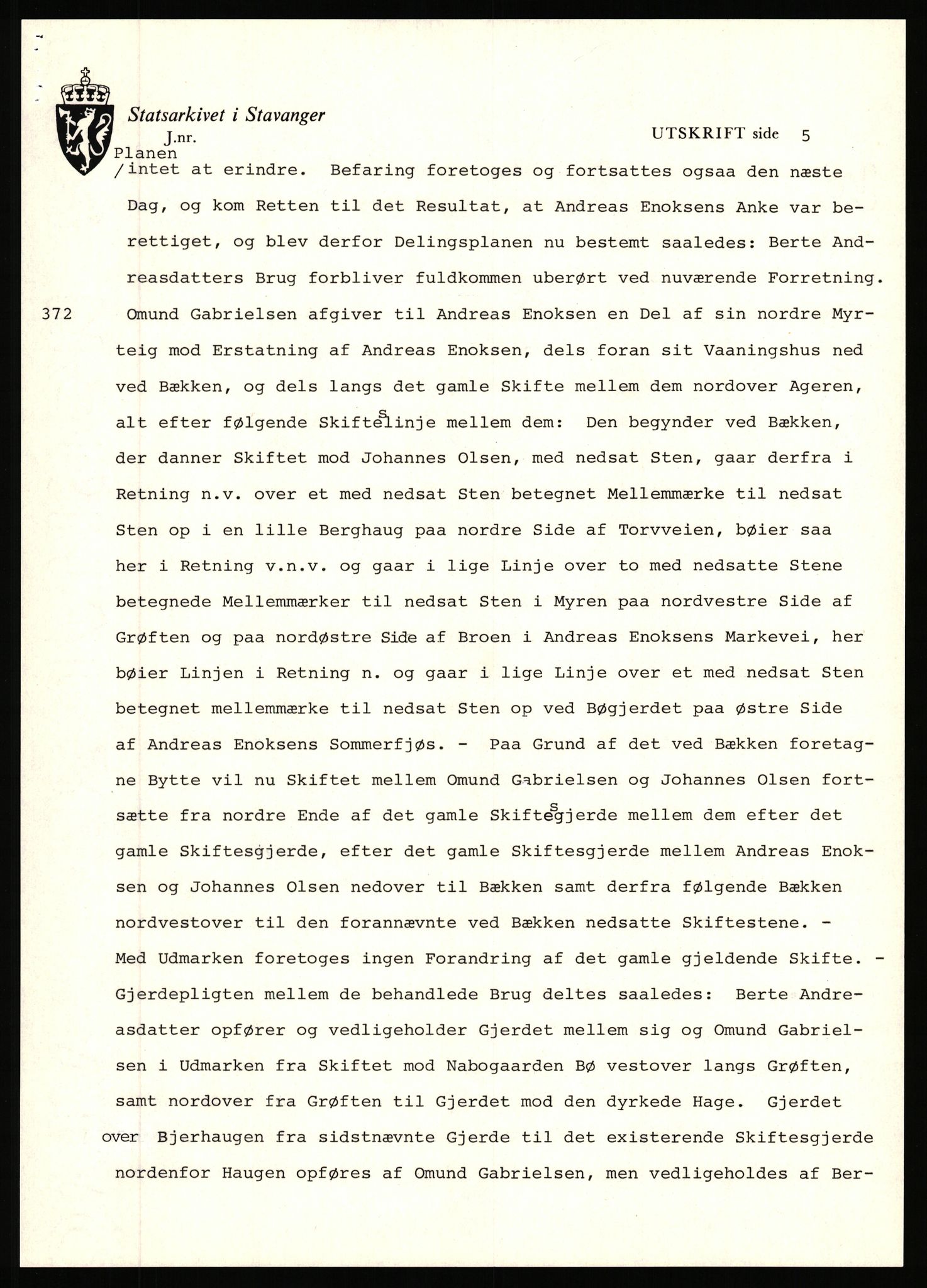 Statsarkivet i Stavanger, SAST/A-101971/03/Y/Yj/L0096: Avskrifter sortert etter gårdsnavn: Vistad - Vågen søndre, 1750-1930, p. 177