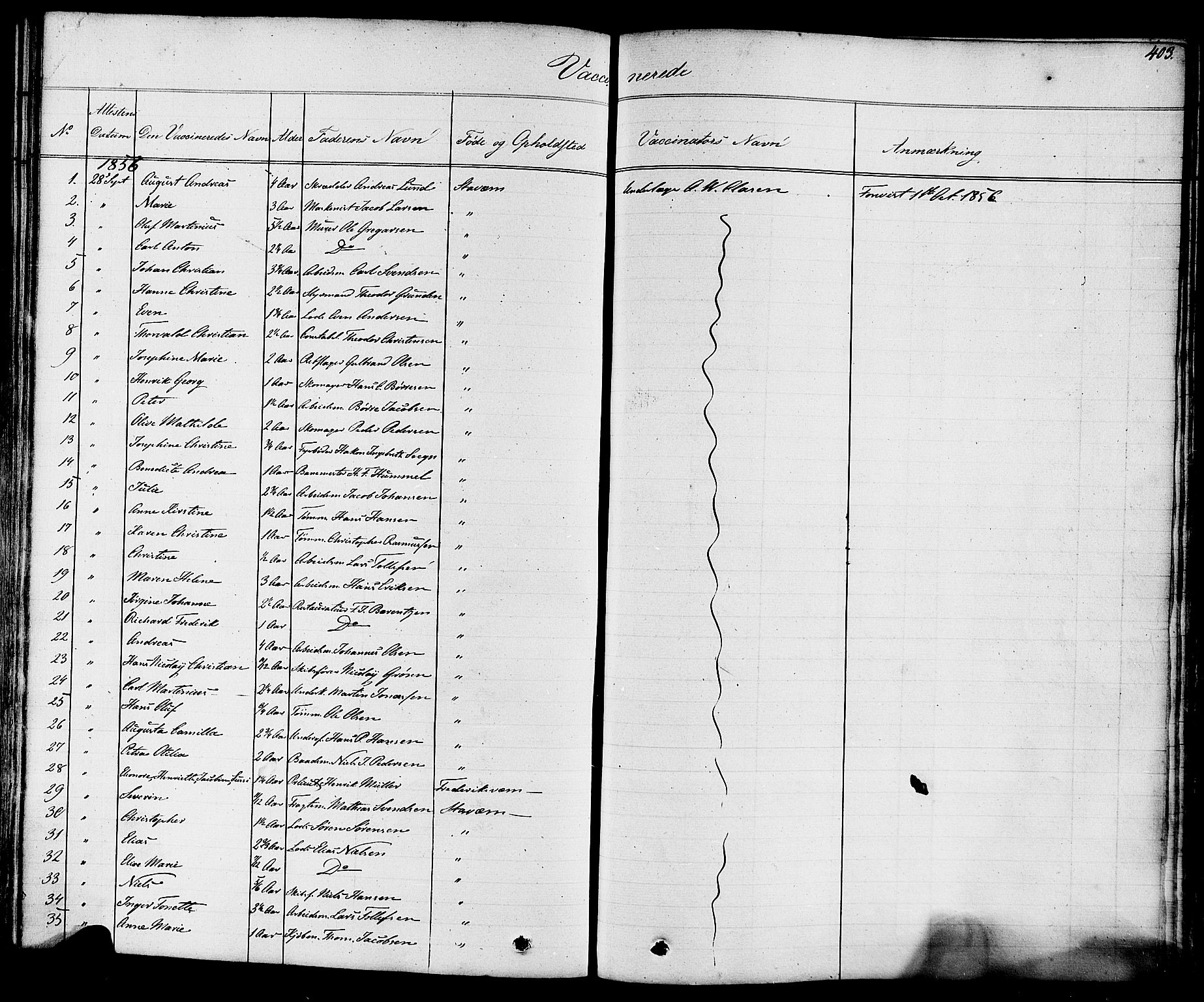 Stavern kirkebøker, AV/SAKO-A-318/F/Fa/L0007: Parish register (official) no. 7, 1840-1877, p. 403
