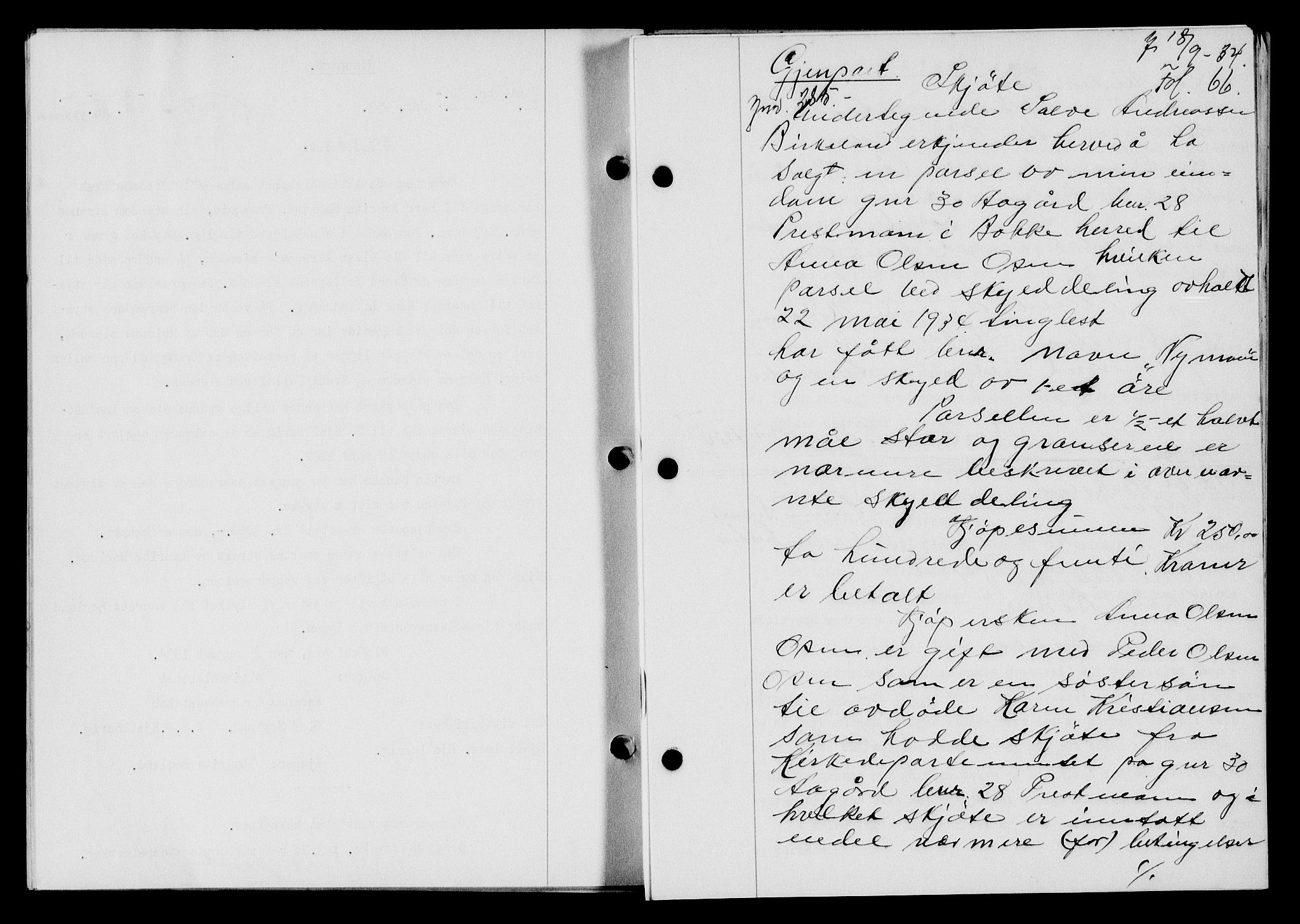 Flekkefjord sorenskriveri, SAK/1221-0001/G/Gb/Gba/L0051: Mortgage book no. 47, 1934-1935, Deed date: 18.09.1934