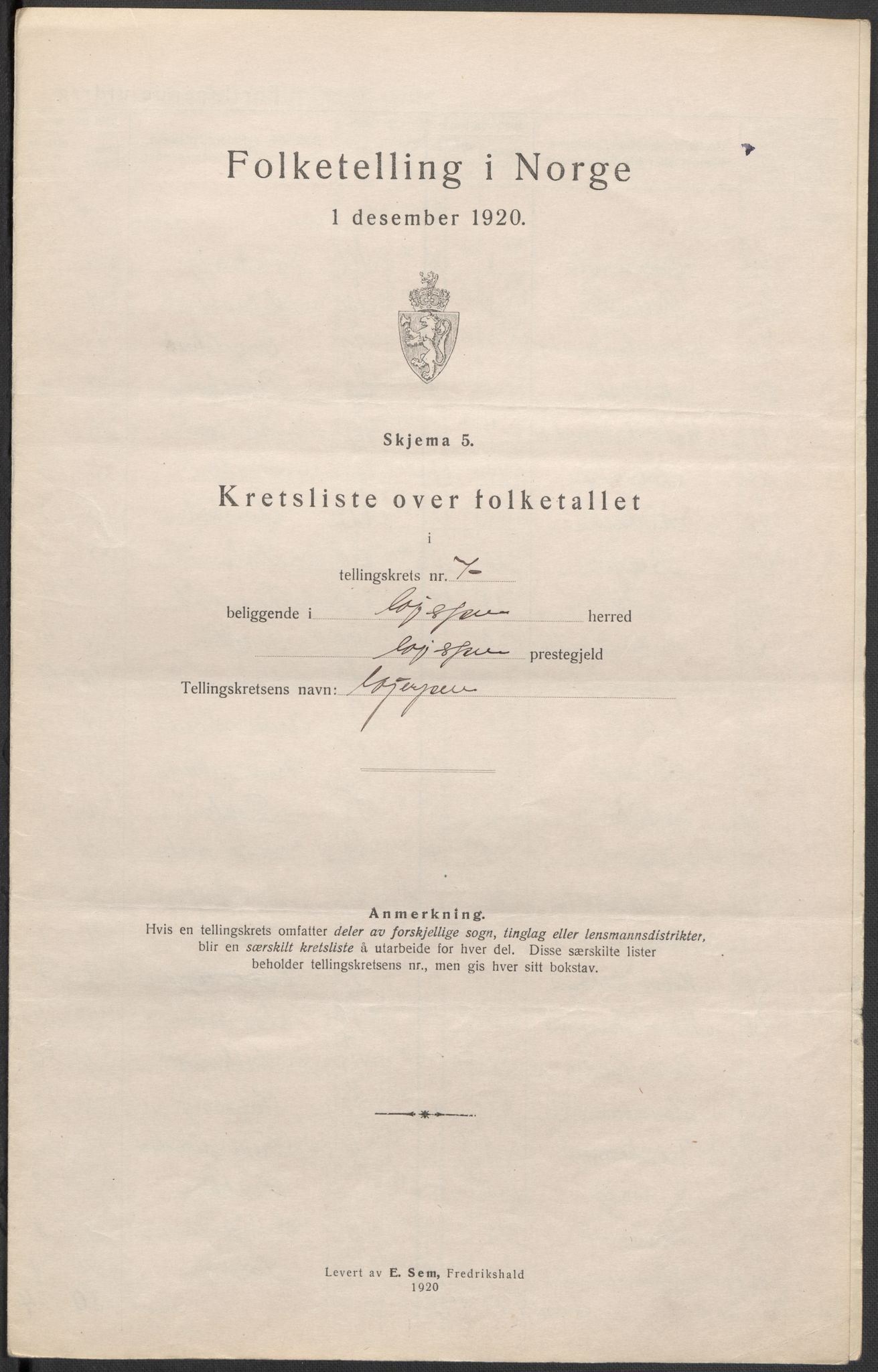 SAKO, 1920 census for Gjerpen, 1920, p. 25