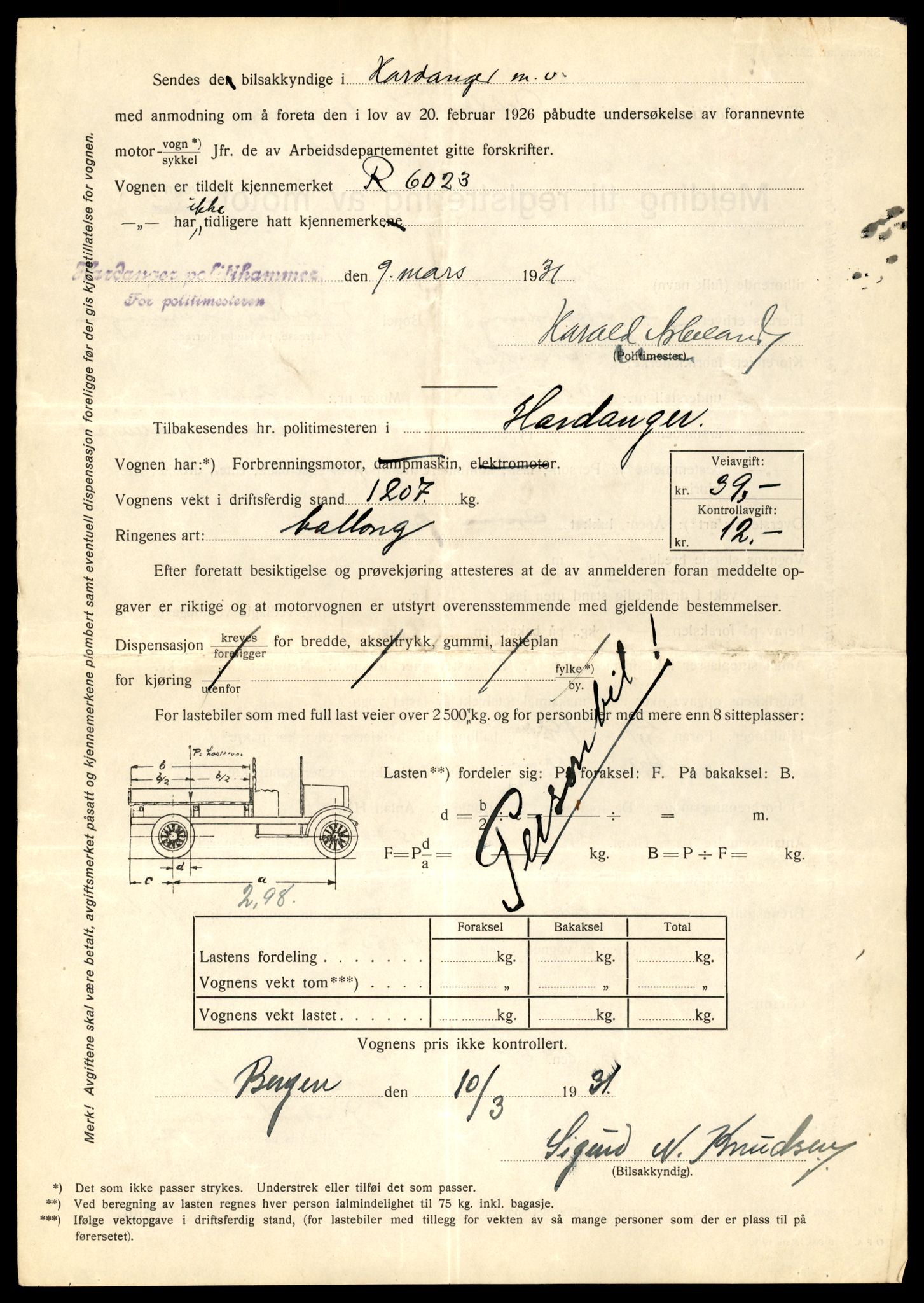 Møre og Romsdal vegkontor - Ålesund trafikkstasjon, AV/SAT-A-4099/F/Fe/L0025: Registreringskort for kjøretøy T 10931 - T 11045, 1927-1998, p. 928