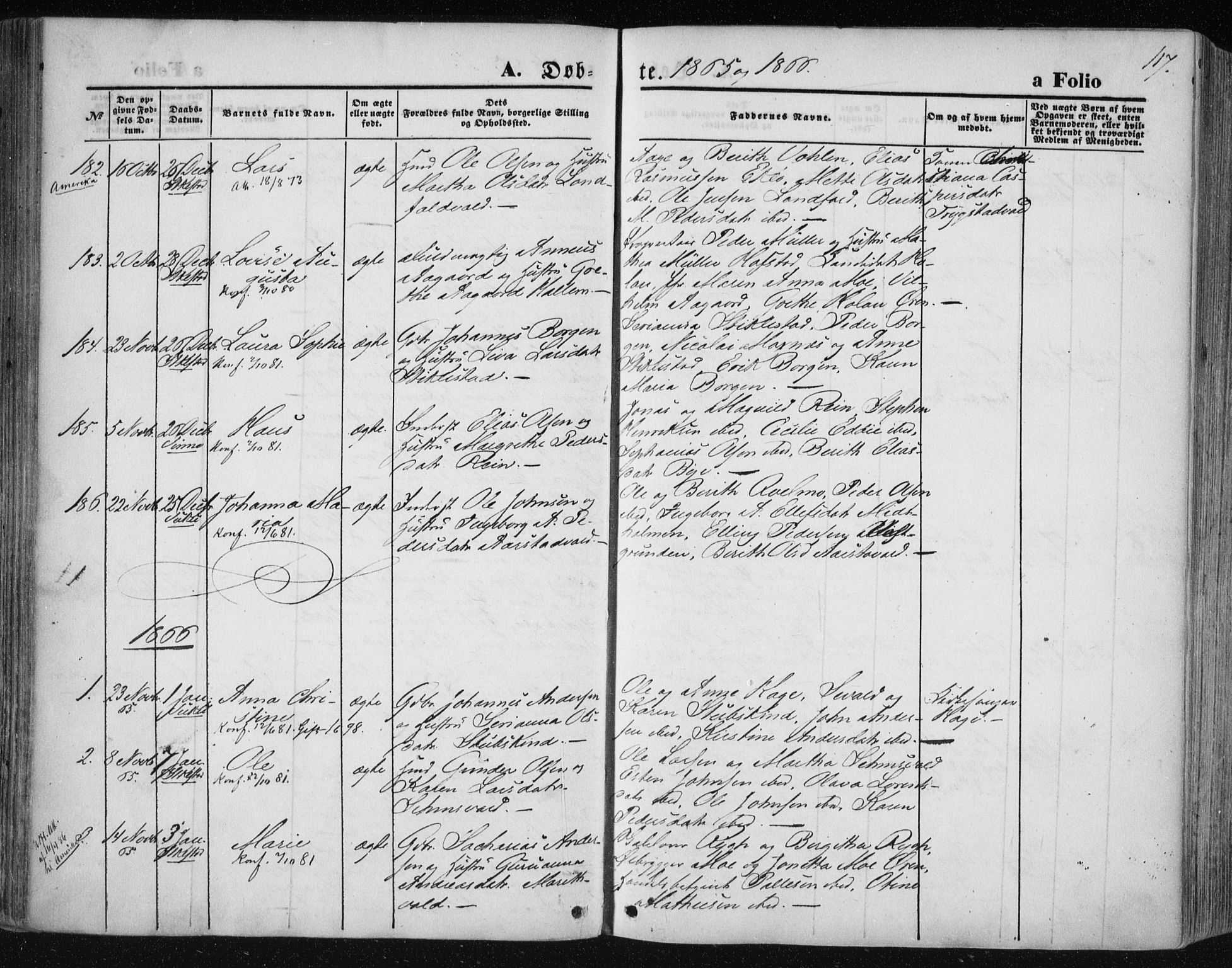 Ministerialprotokoller, klokkerbøker og fødselsregistre - Nord-Trøndelag, SAT/A-1458/723/L0241: Parish register (official) no. 723A10, 1860-1869, p. 117