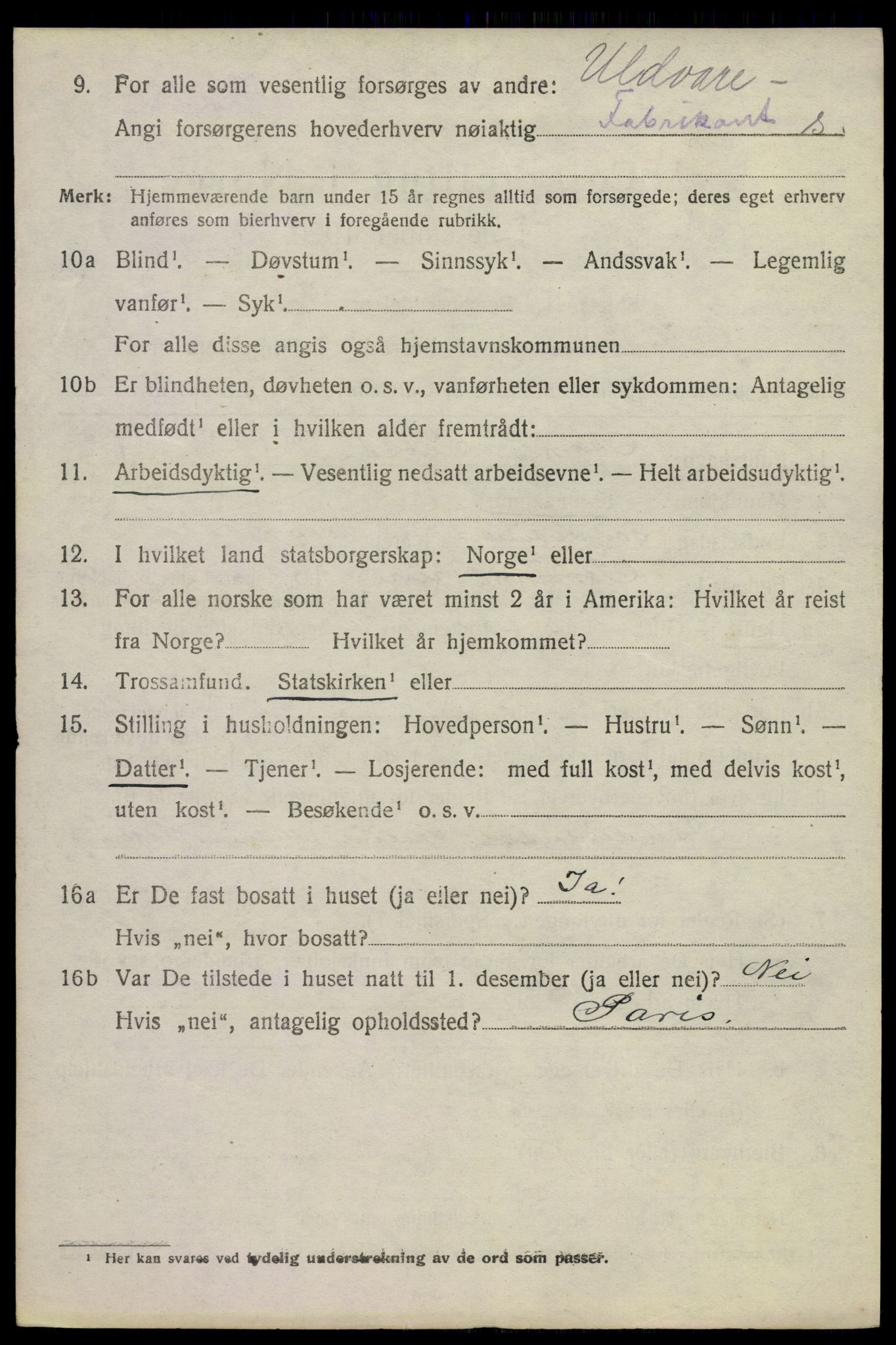 SAKO, 1920 census for Strømm, 1920, p. 576