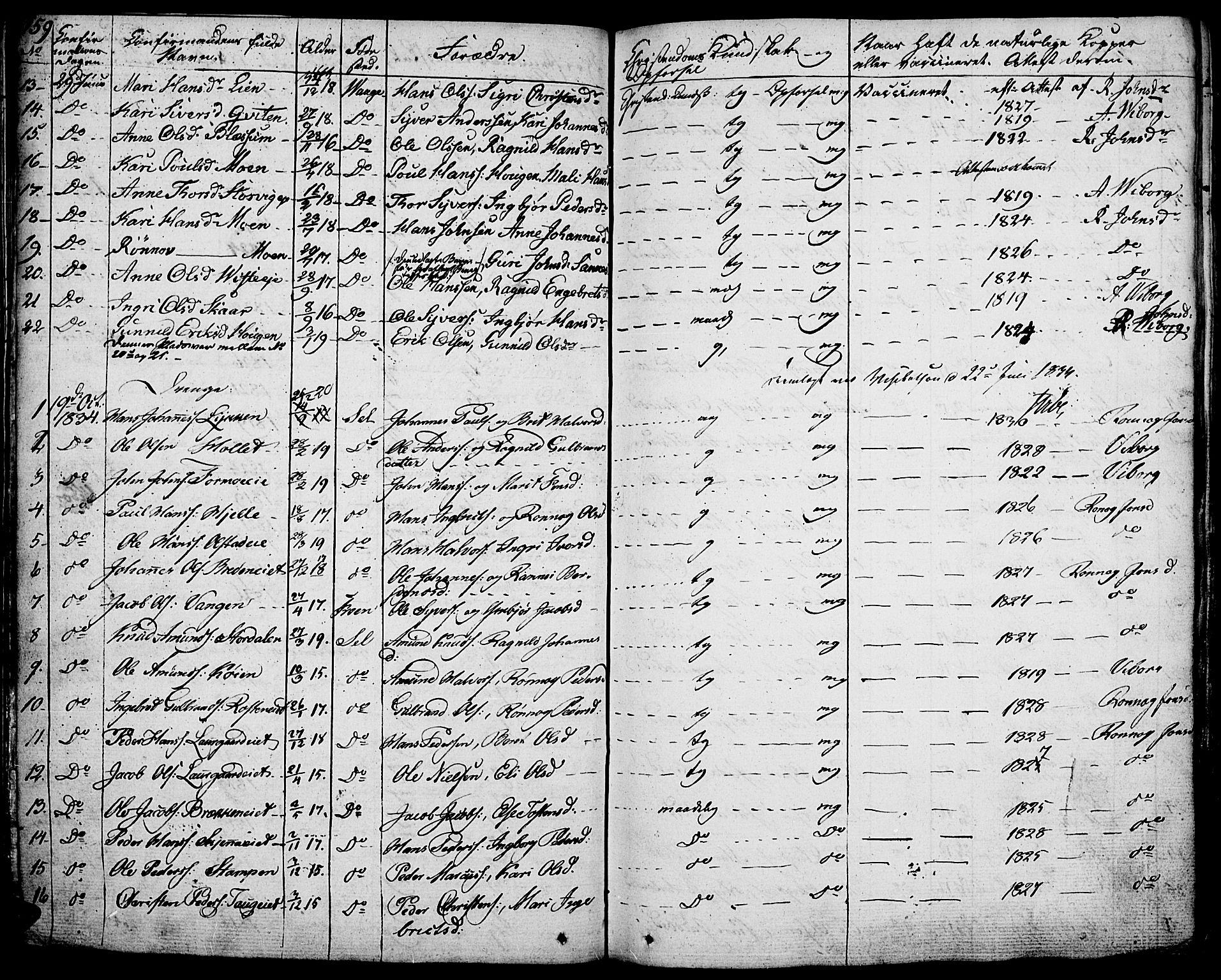 Vågå prestekontor, SAH/PREST-076/H/Ha/Haa/L0004: Parish register (official) no. 4 /1, 1827-1842, p. 159